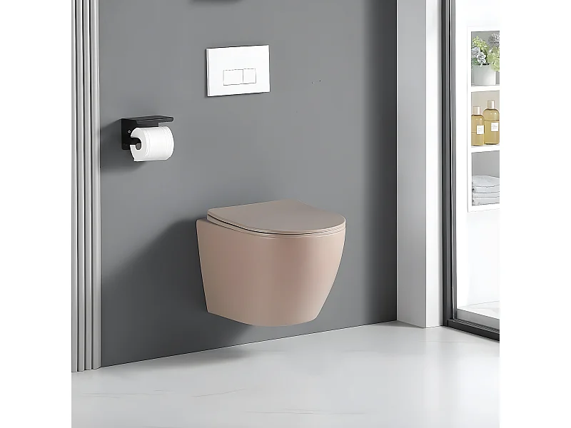 Inodoro suspendido CARCEO beige mate