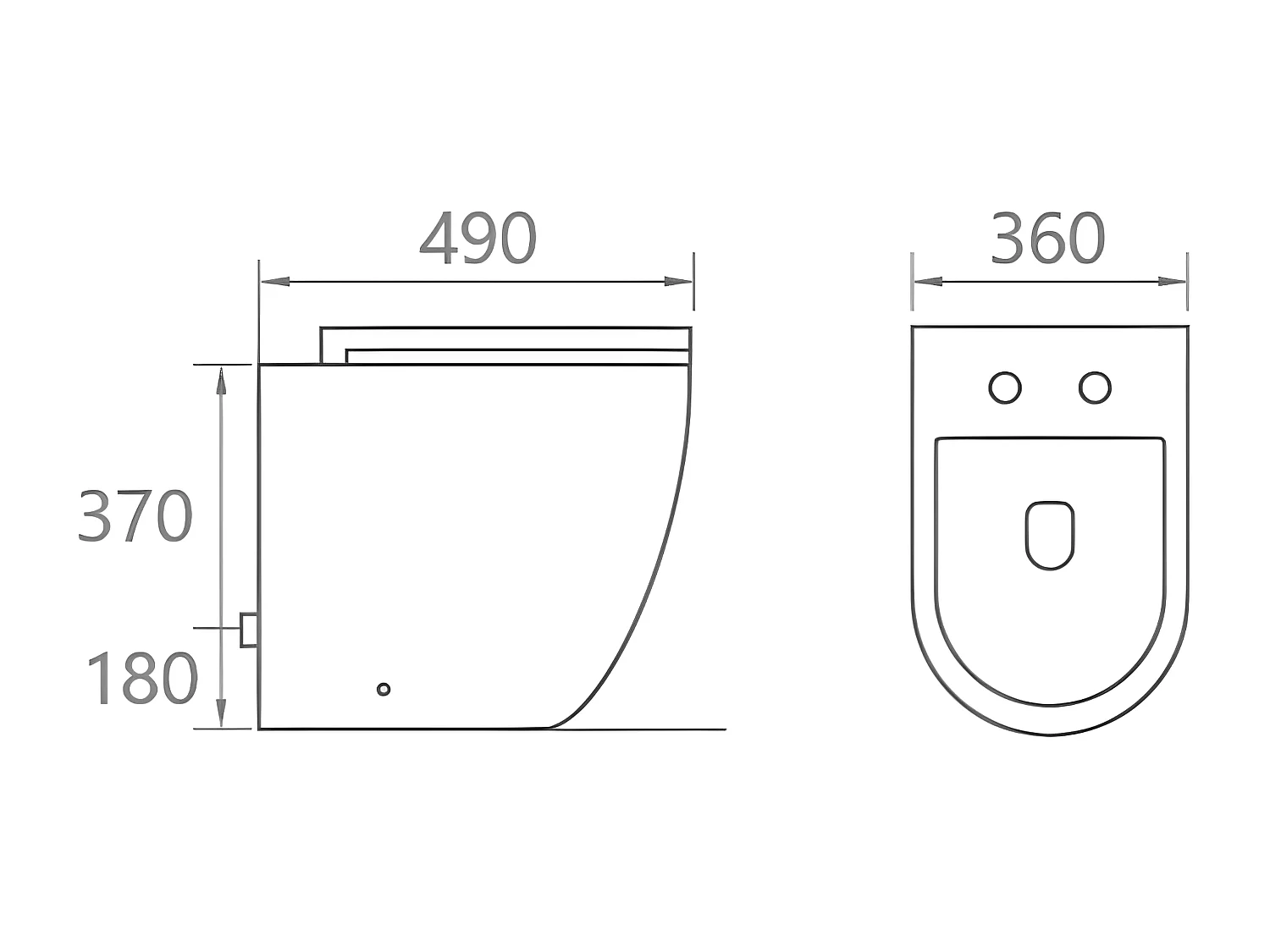 Cuvette WC suspendu CARCEO beige mat - sans bride et avec frein de chute
