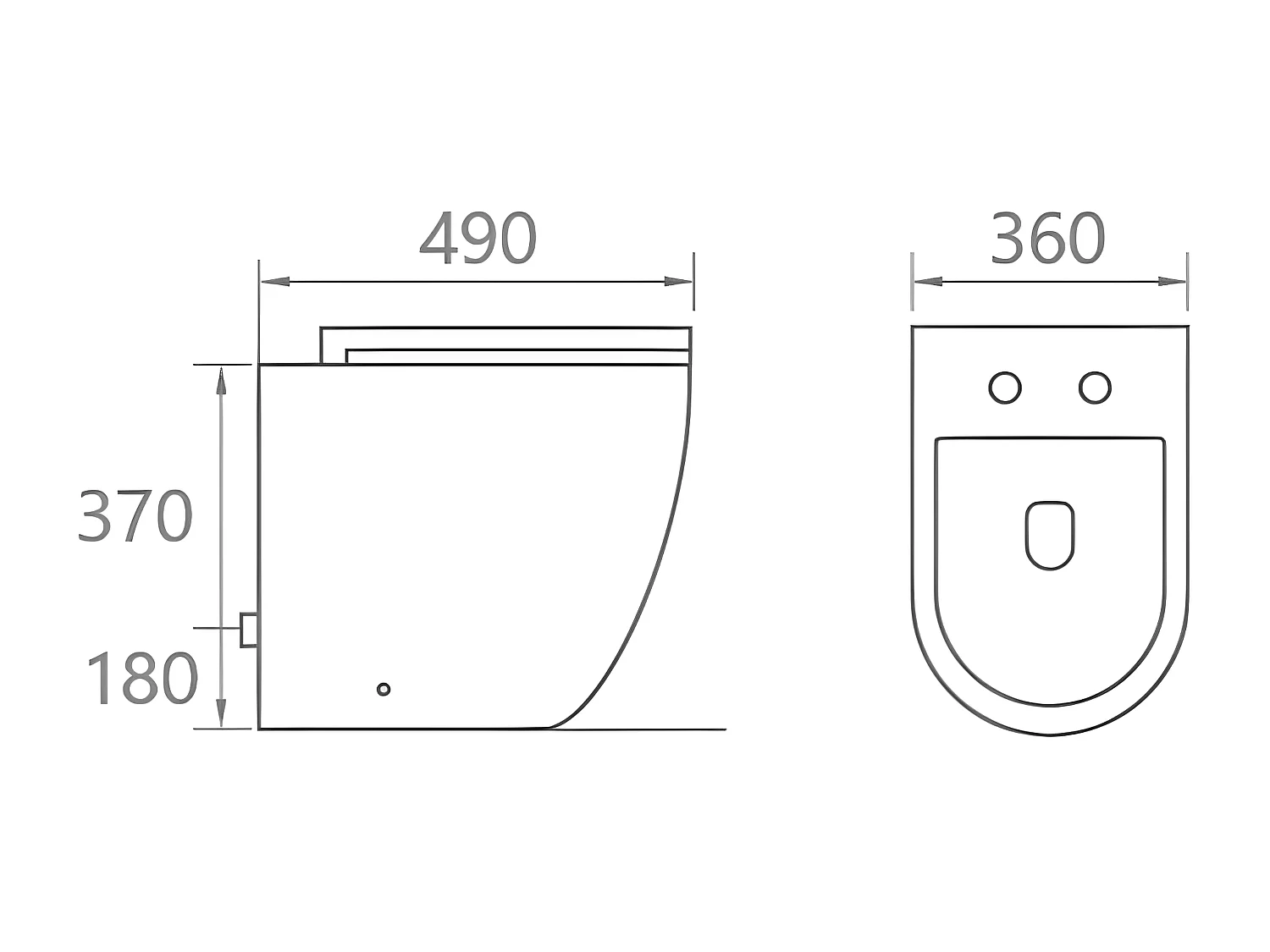 Inodoro suspendido CARCEO beige mate