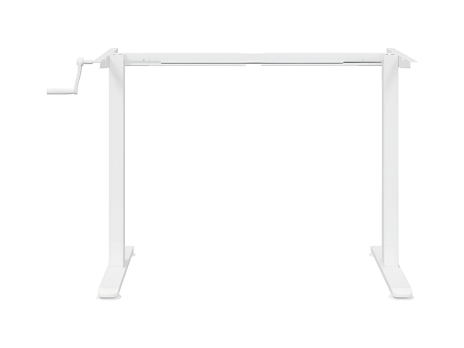 Bureau debout blanc (94-135)x60x(70-114) cm acier