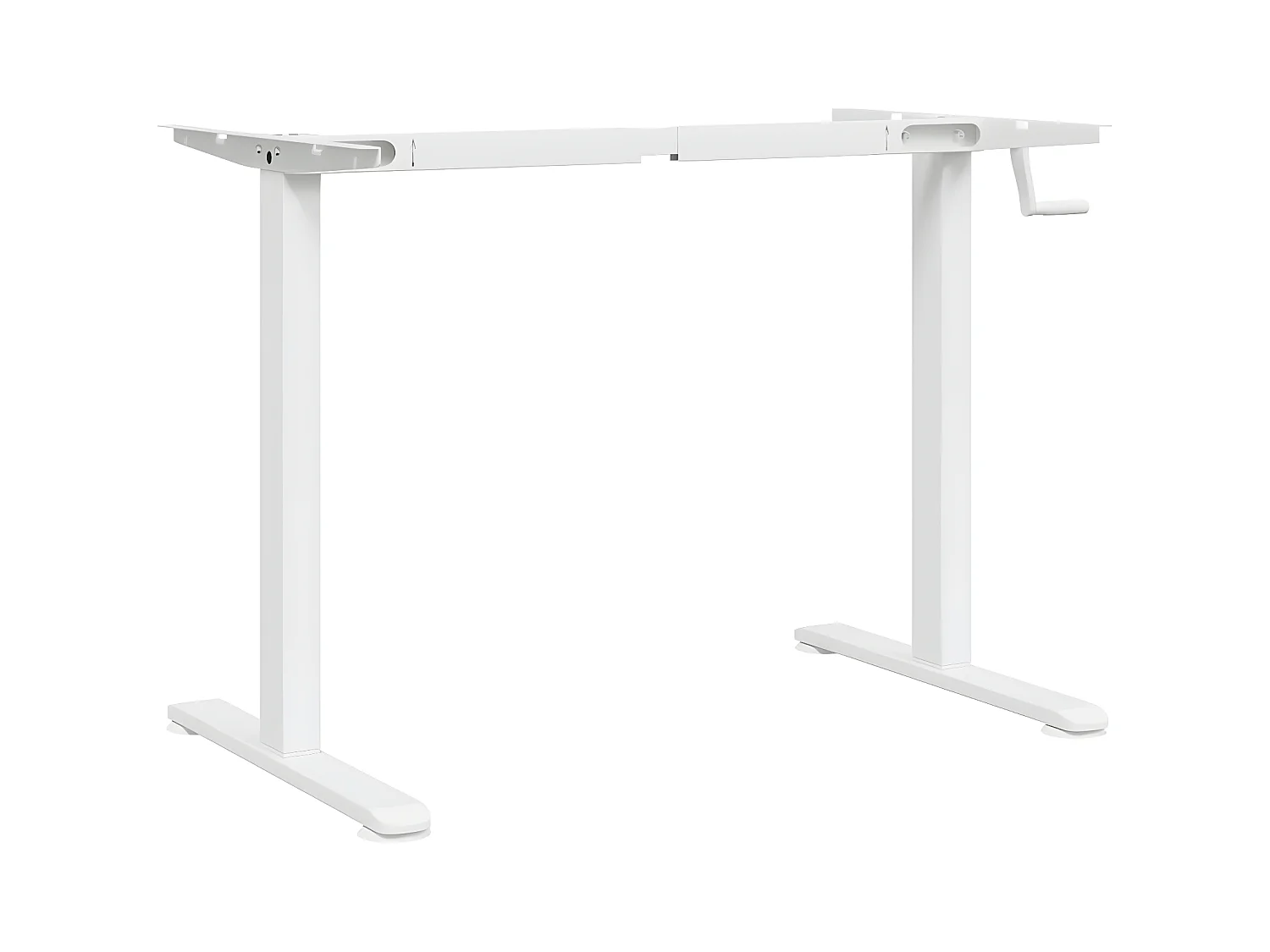 Bureau debout blanc (94-135)x60x(70-114) cm acier