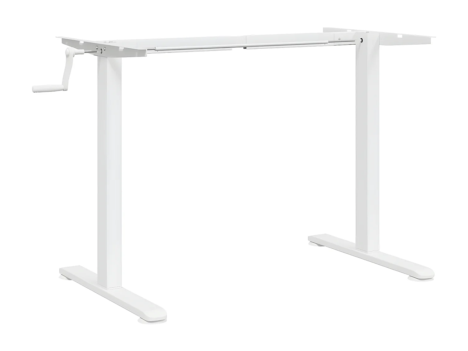 Bureau debout blanc (94-135)x60x(70-114) cm acier