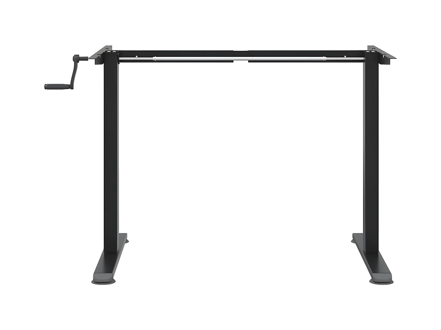 Bureau debout noir (94-135)x60x(70-114) cm acier