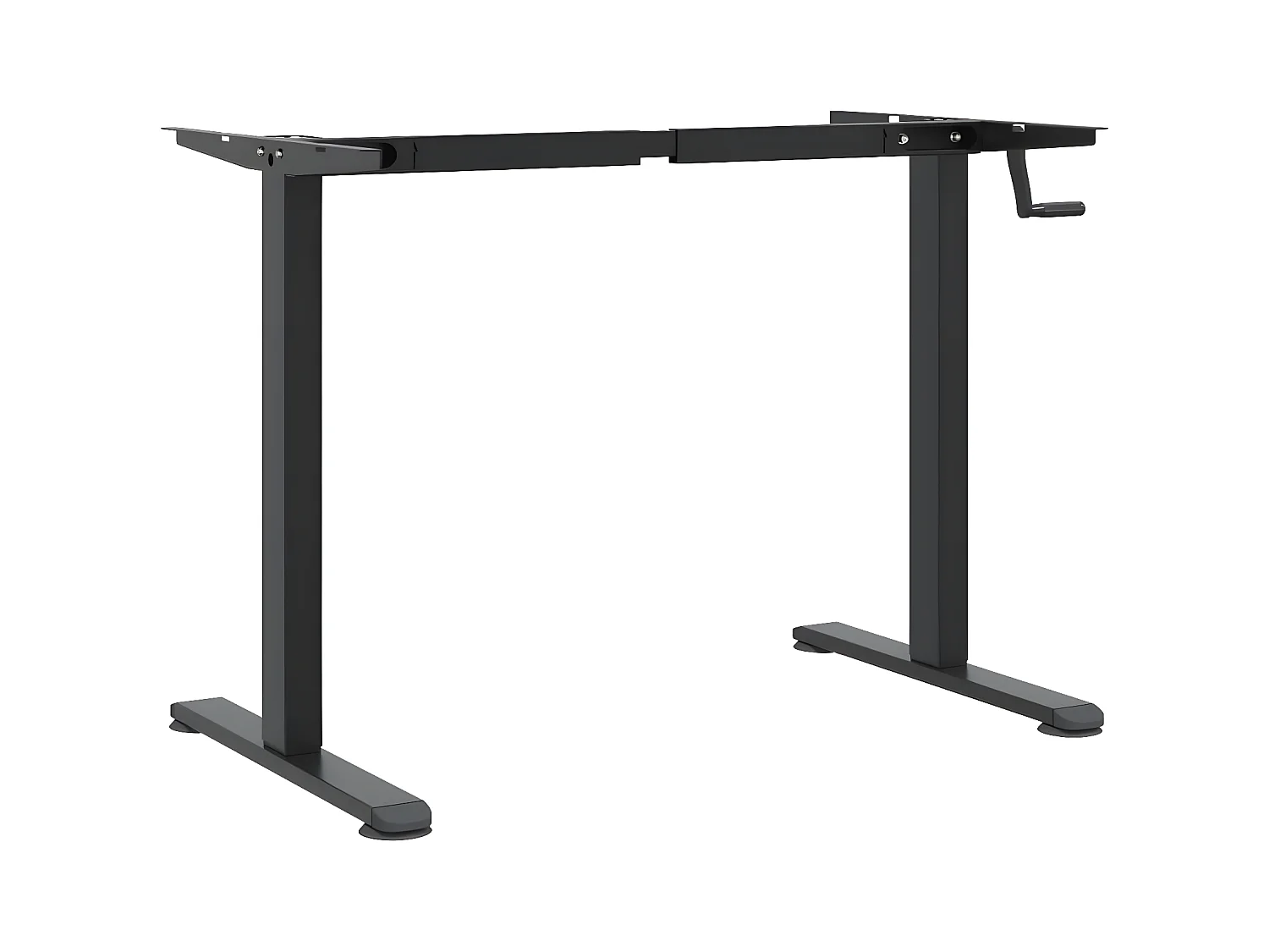 Bureau debout noir (94-135)x60x(70-114) cm acier