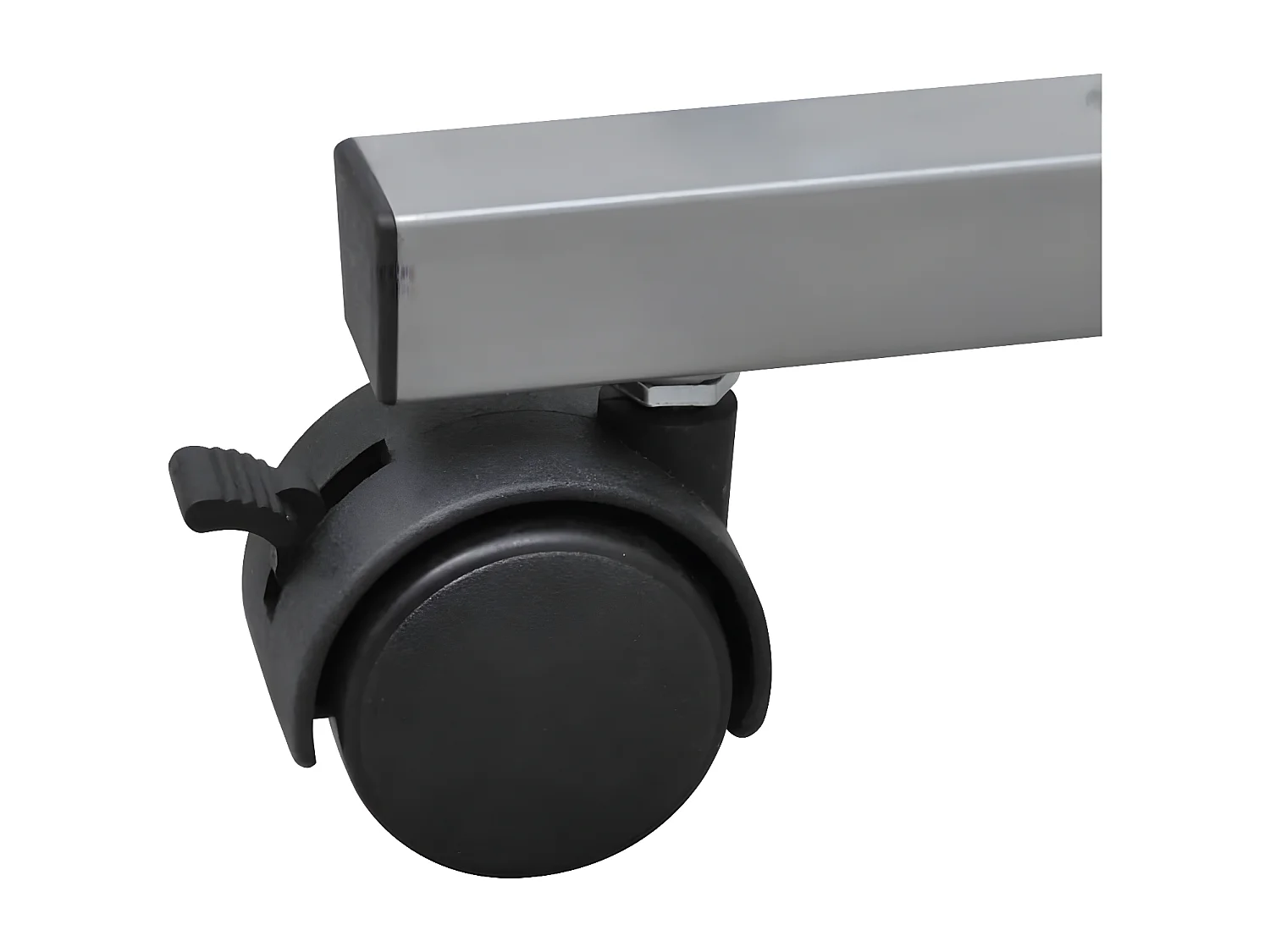 Bureau d'ordinateur avec plateau à clavier coulissant Marron