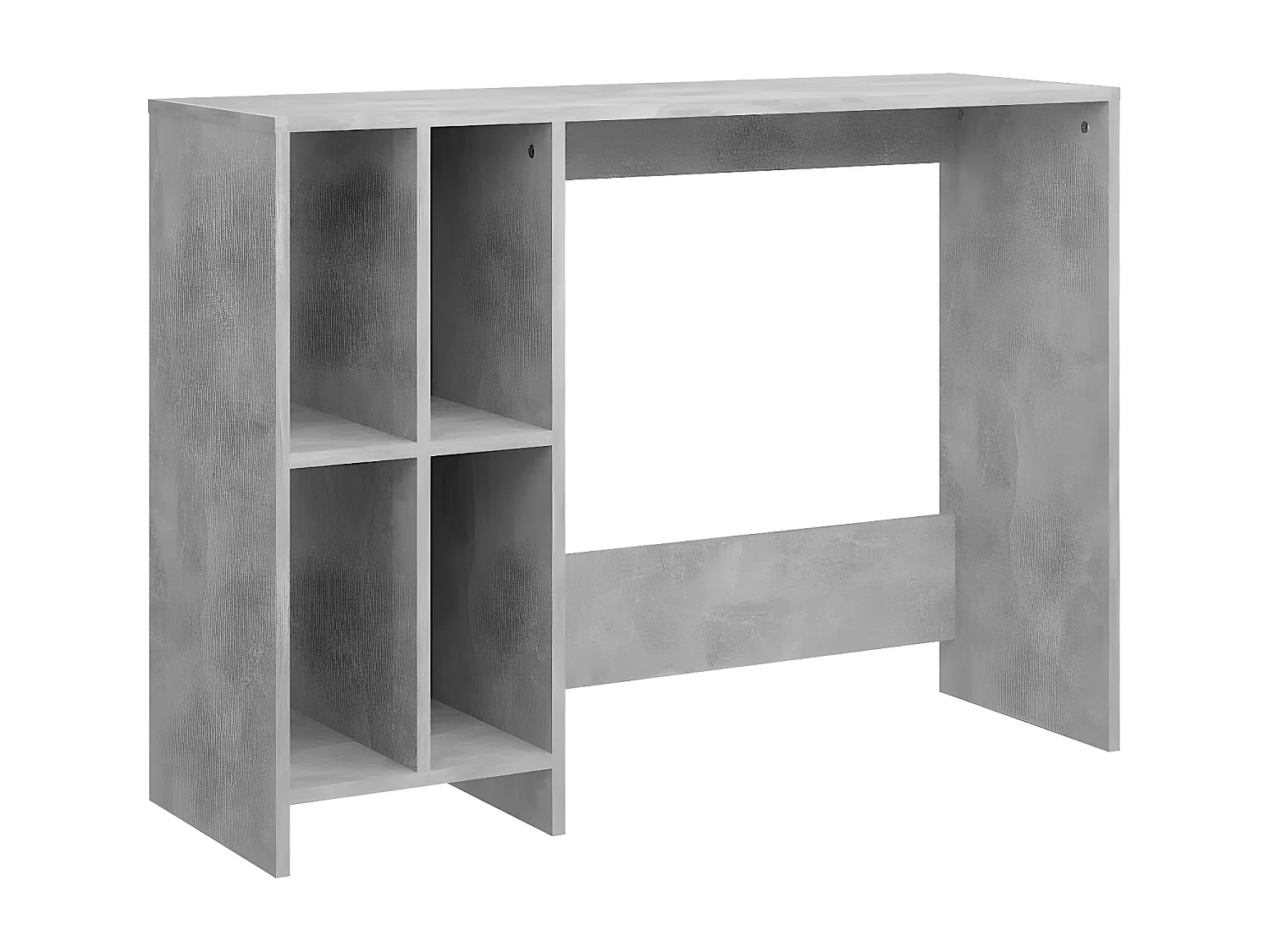 Bureau d'ordinateur portable Gris béton 102,5x35x75cm Aggloméré
