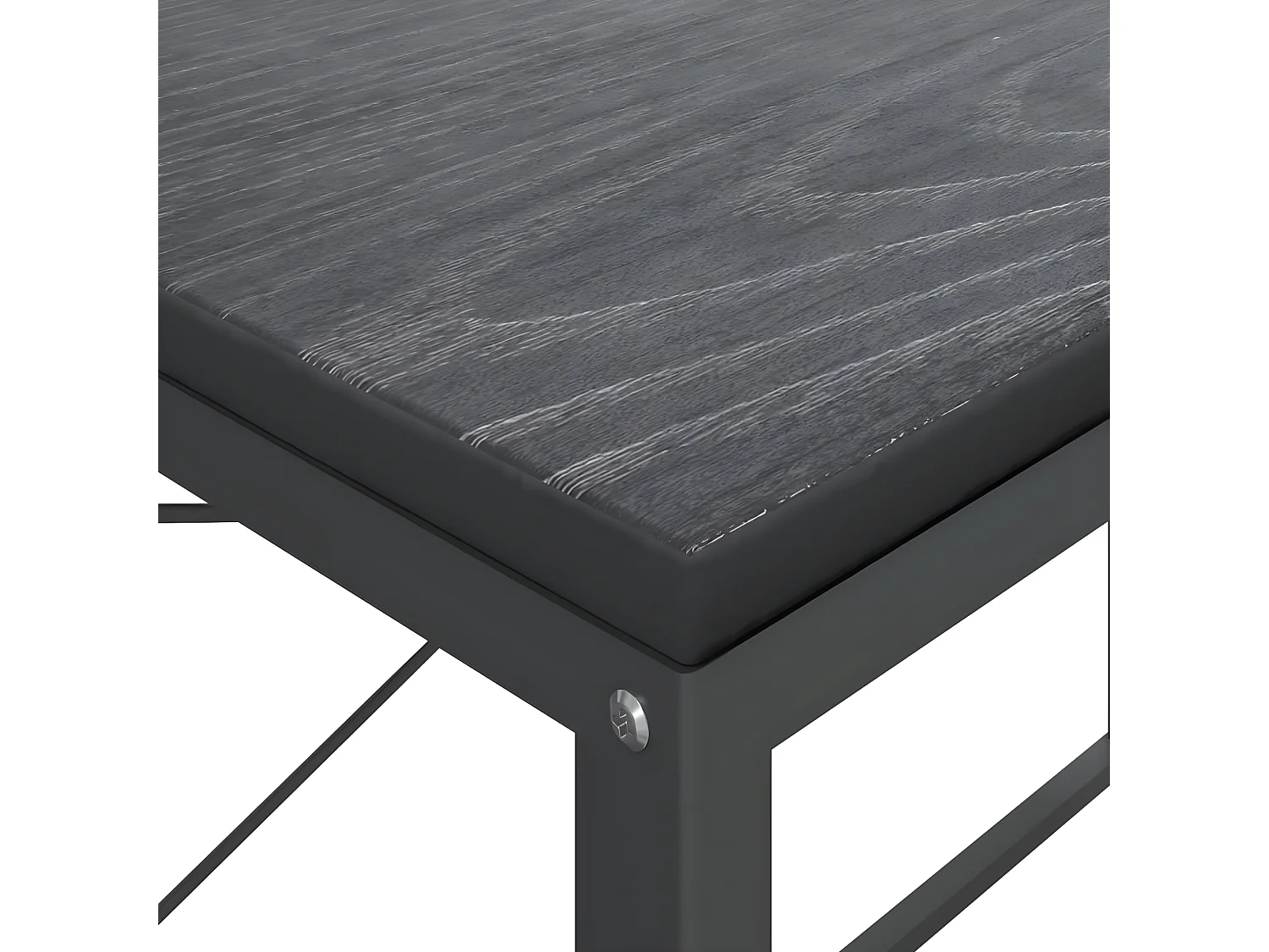 Bureau d'ordinateur Noir 110x60x70 cm Aggloméré