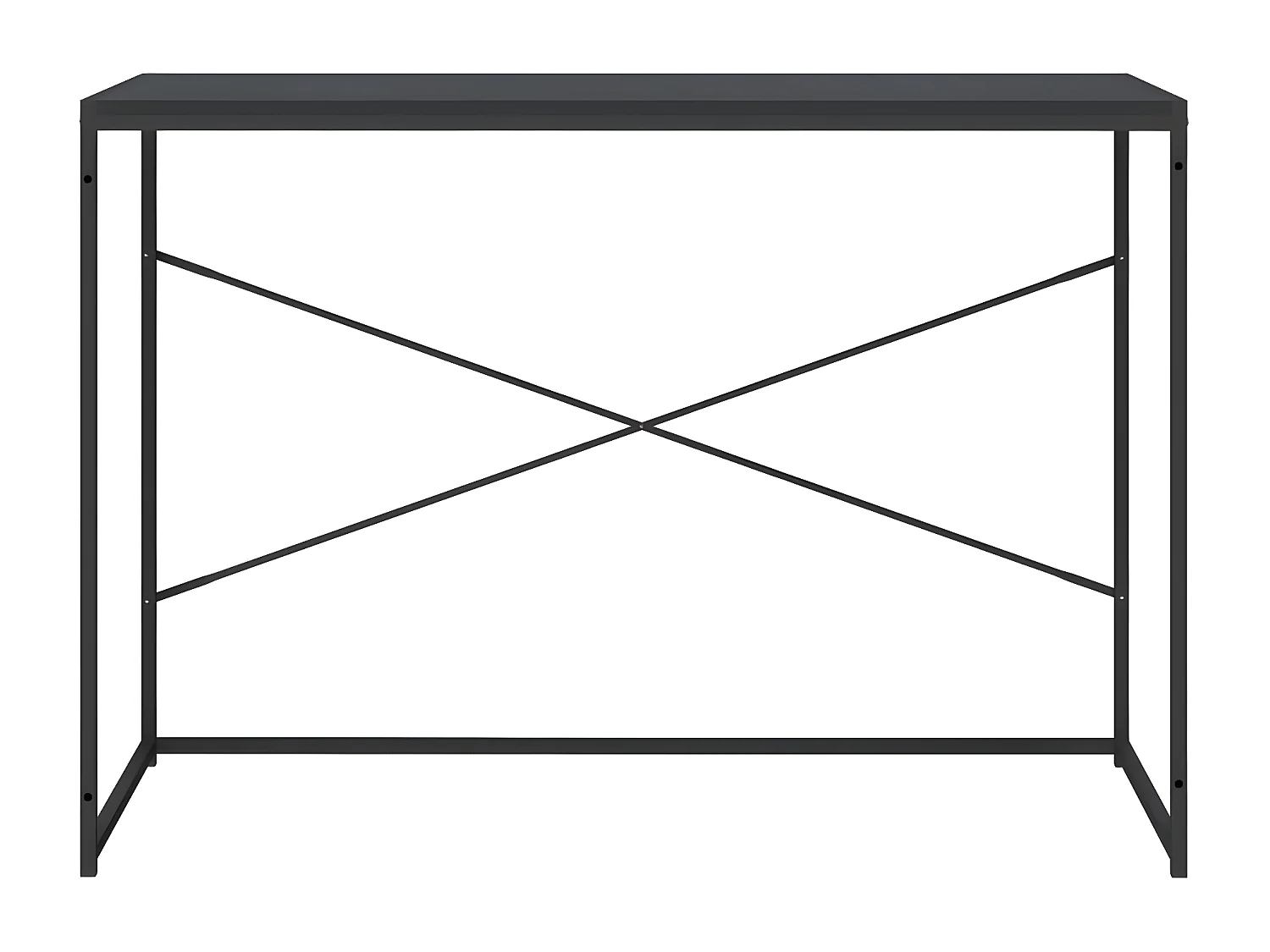 Bureau d'ordinateur Noir 110x60x70 cm Aggloméré