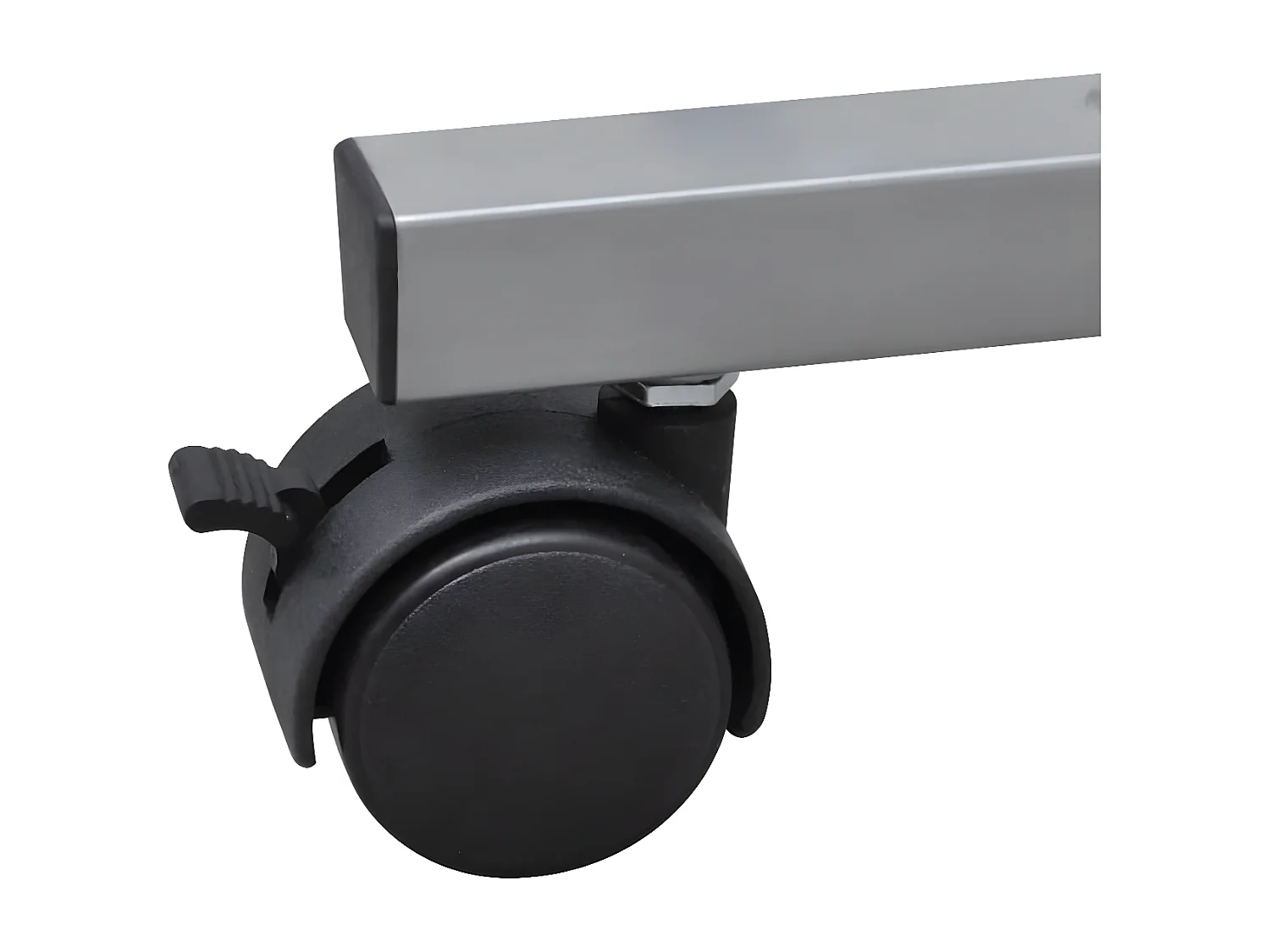 Bureau d'ordinateur compact avec plateau à clavier Noir