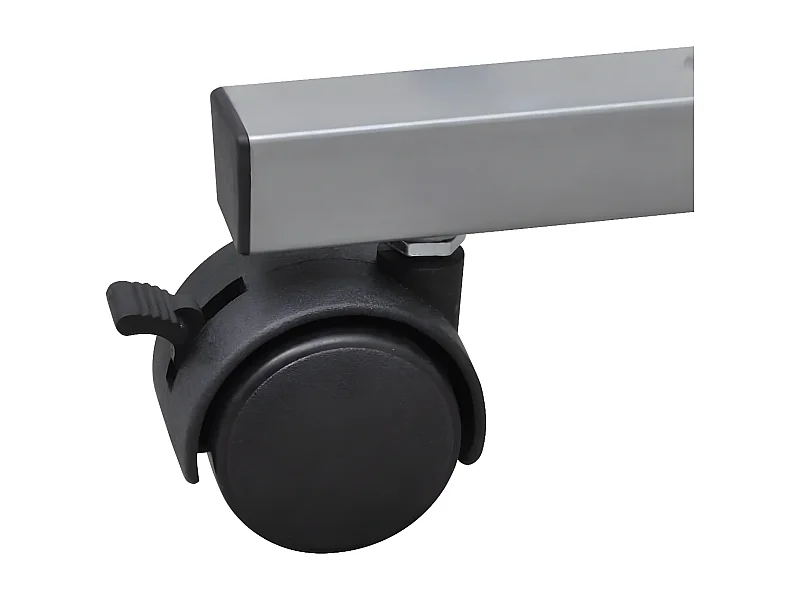 Bureau d'ordinateur compact avec plateau à clavier Noir