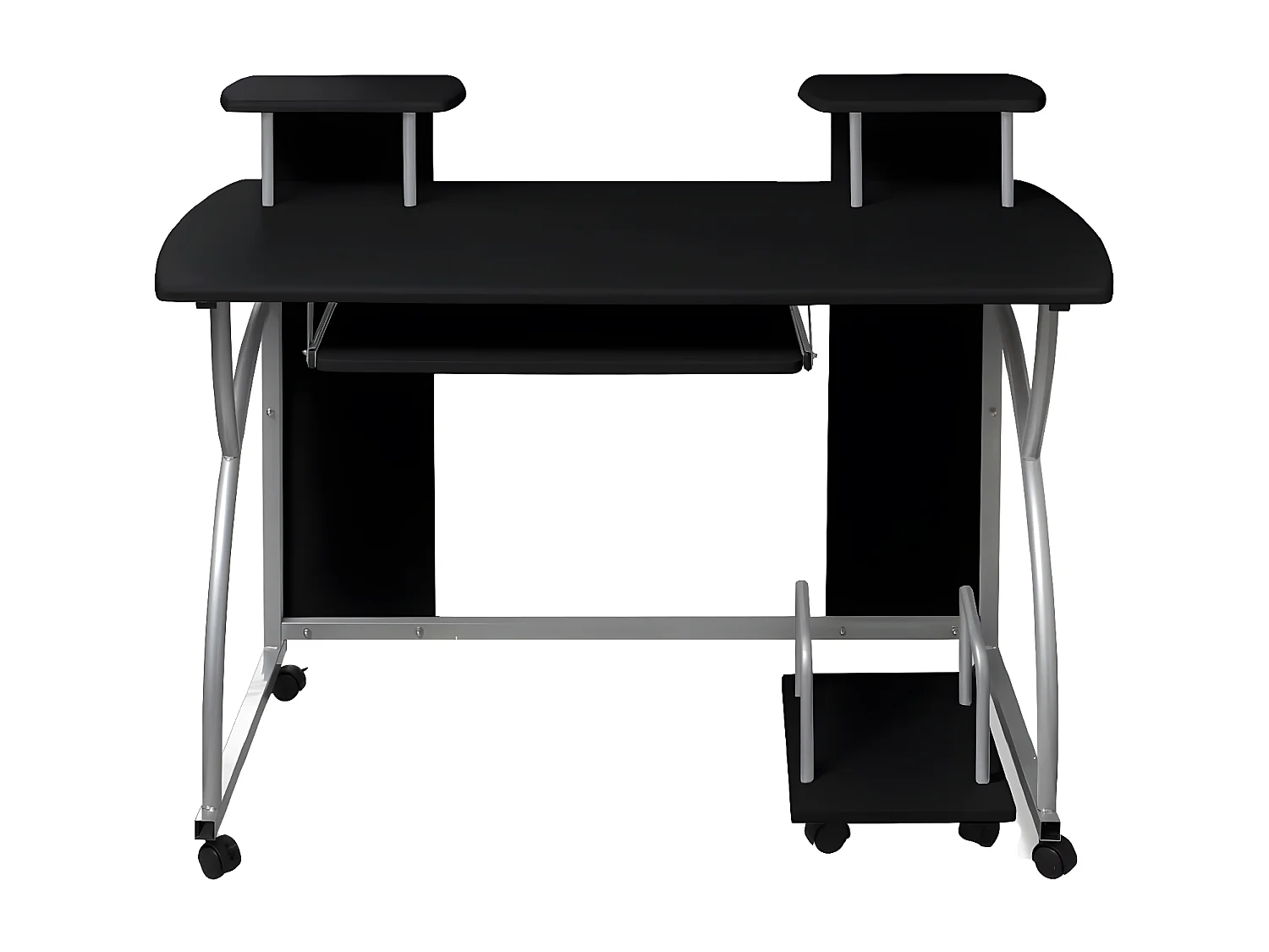 Computerbureau 110x52x88,5 cm bewerkt hout zwart