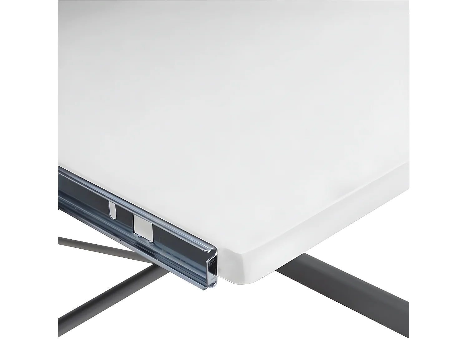 Hoekbureau 132x112x99 cm bewerkt hout wit