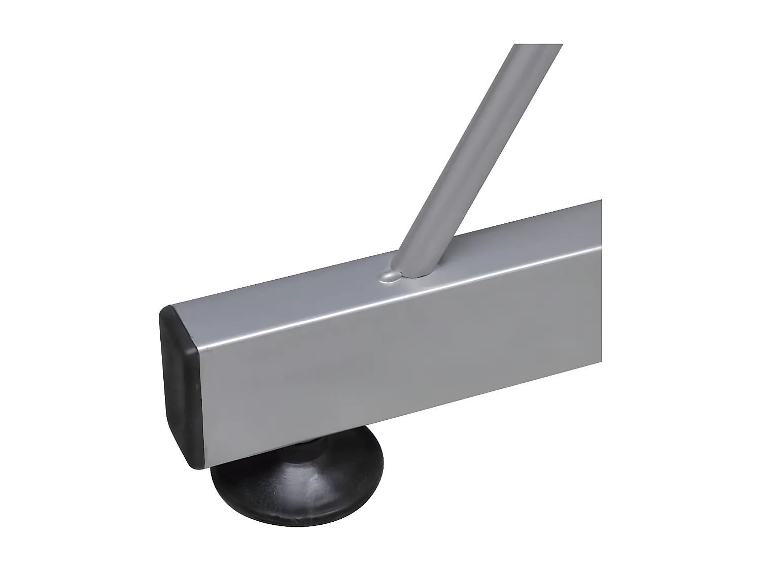 Hoekbureau 132x112x99 cm bewerkt hout wit