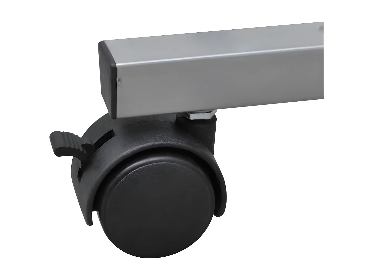 Bureau d'ordinateur compact avec plateau à clavier Blanc