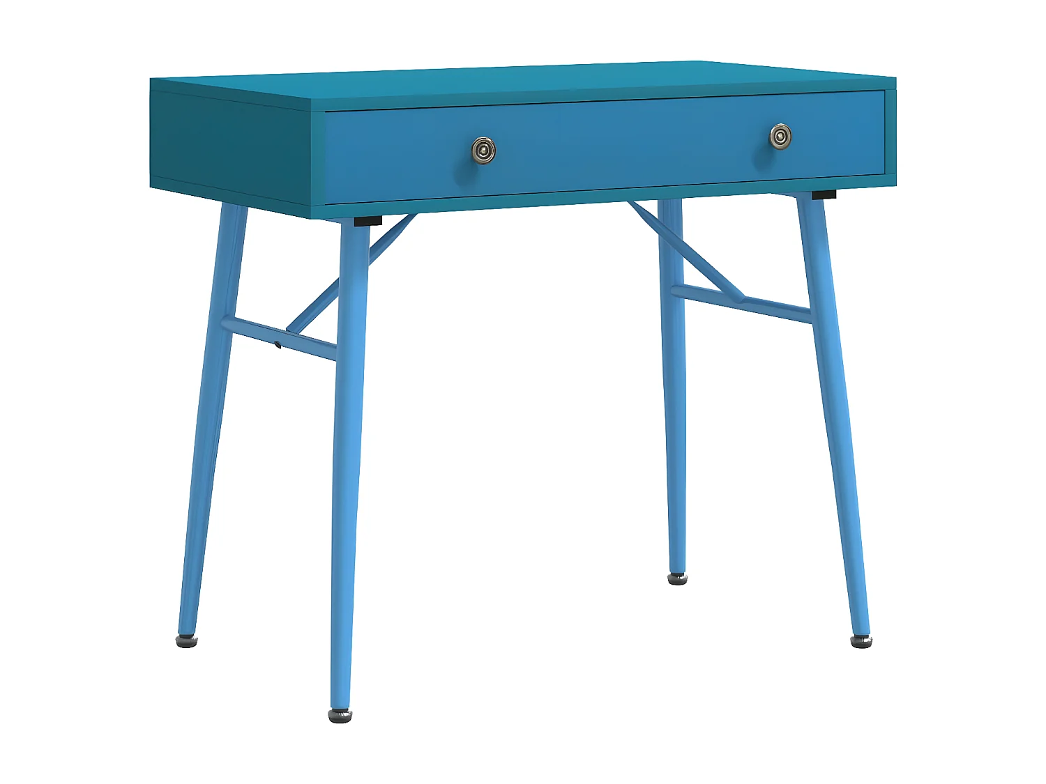 Bureau d'ordinateur avec tiroir vert antique 90x50x76,5 cm