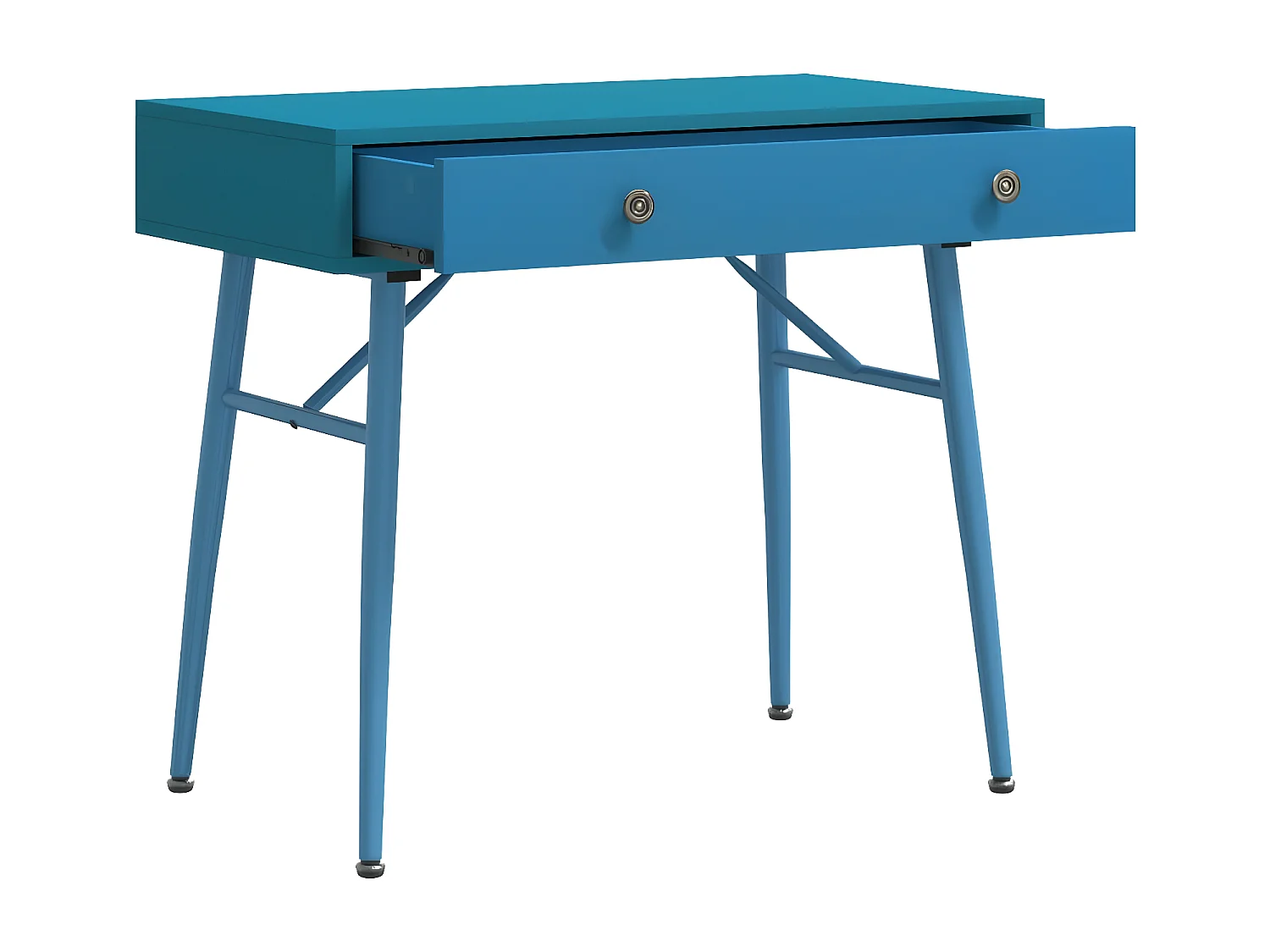 Bureau d'ordinateur avec tiroir vert antique 90x50x76,5 cm