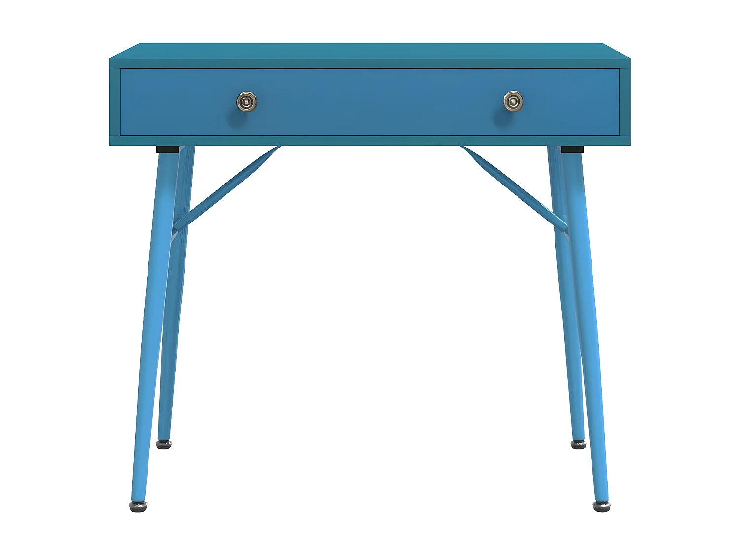 Bureau d'ordinateur avec tiroir vert antique 90x50x76,5 cm