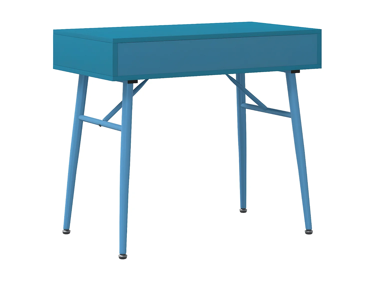 Bureau d'ordinateur avec tiroir vert antique 90x50x76,5 cm