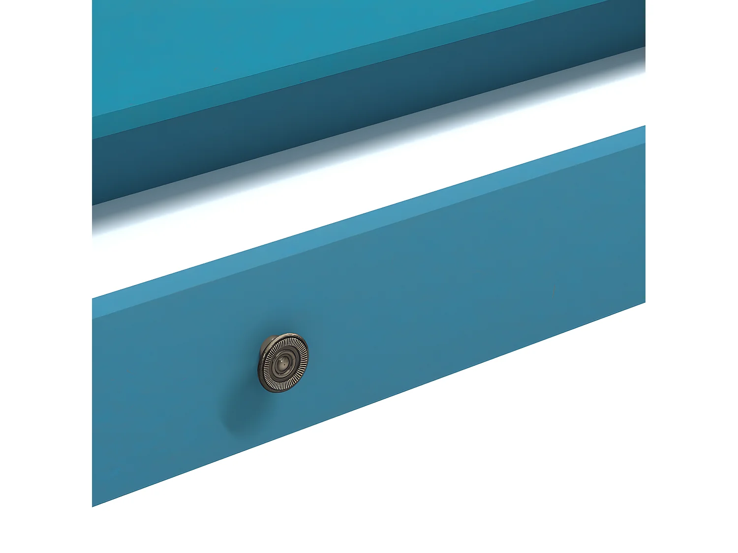 Bureau d'ordinateur avec tiroir vert antique 90x50x76,5 cm