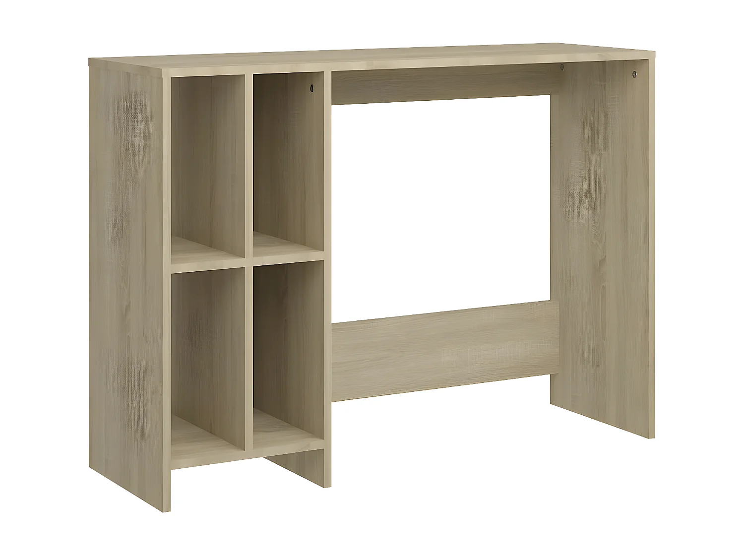 Bureau d'ordinateur portable Chêne 102,5x35x75 cm Aggloméré