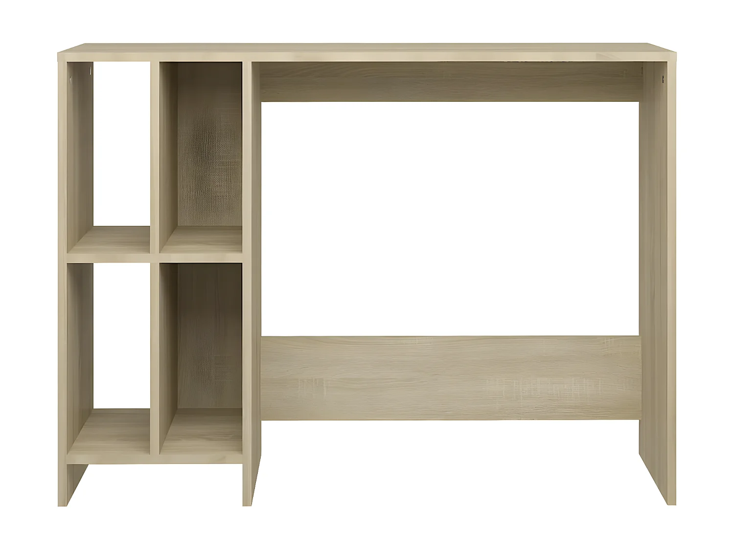 Bureau d'ordinateur portable Chêne 102,5x35x75 cm Aggloméré