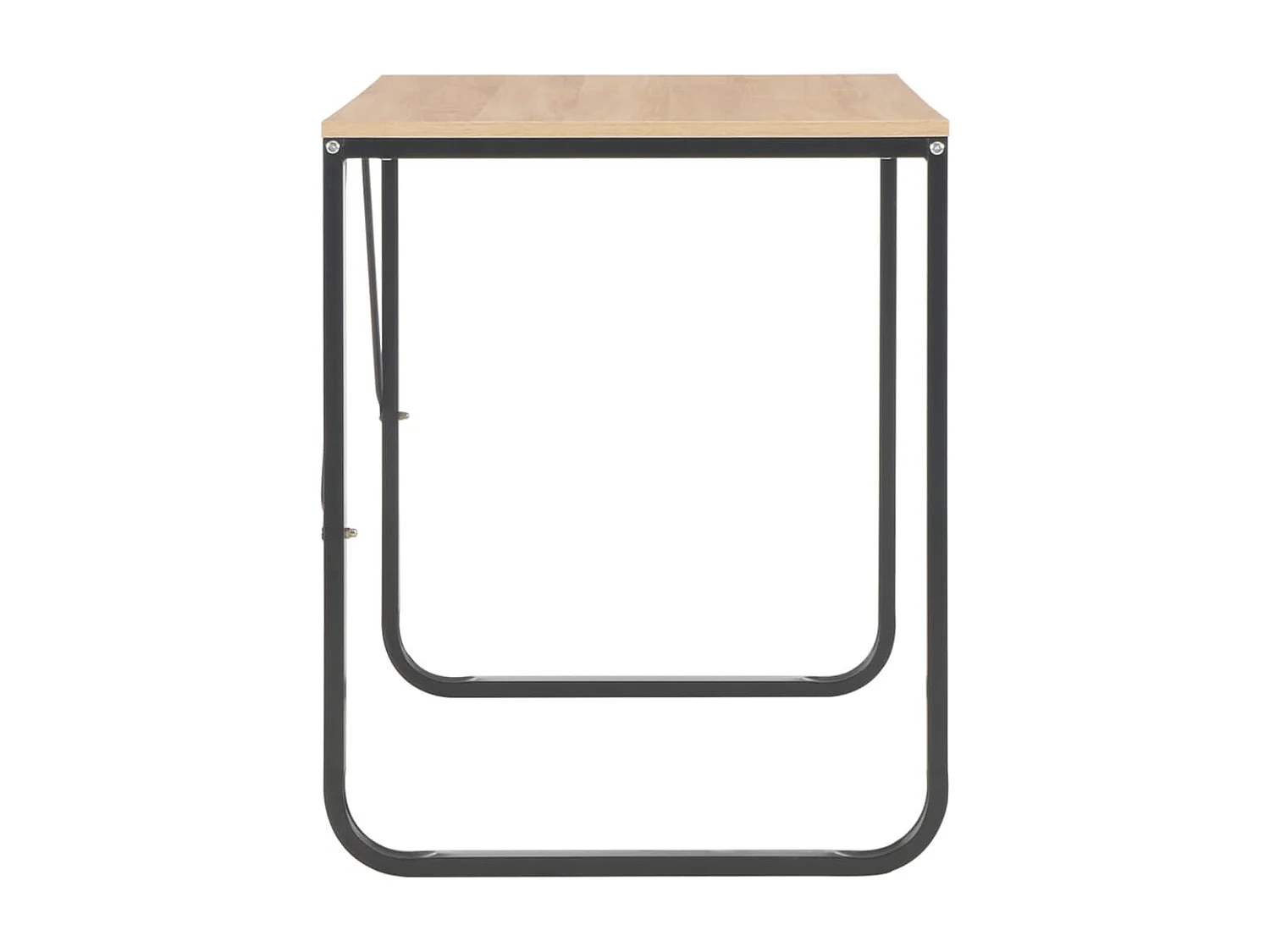 Escritorio para ordenador color roble y negro 120x60x73 cm