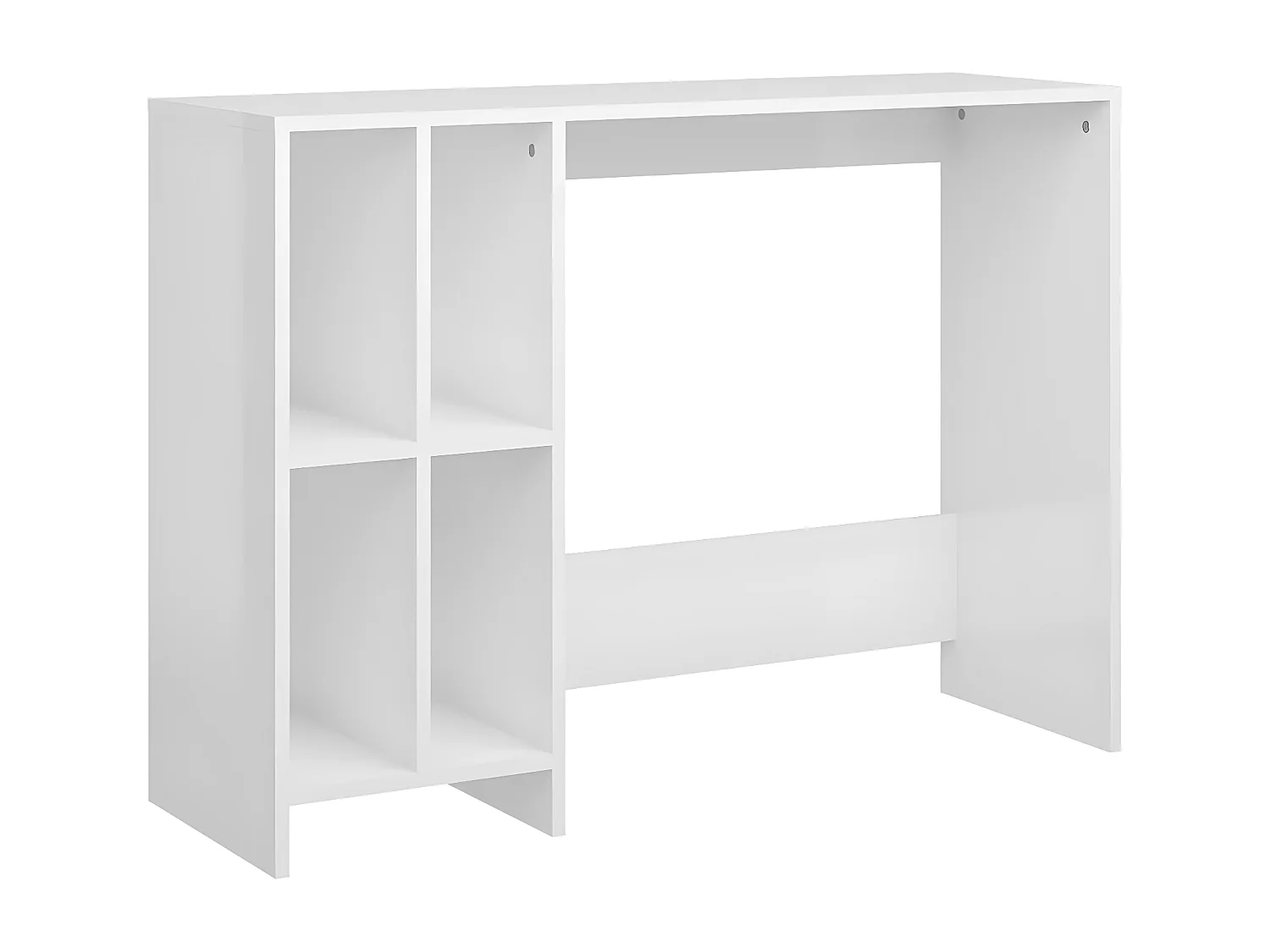 Bureau 102,5x35x75 cm bewerkt hout hoogglans wit