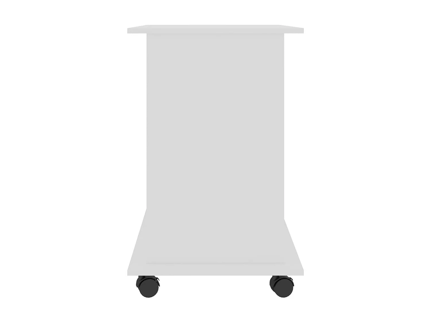 Bureau d'ordinateur Blanc 80x50x75 cm Aggloméré