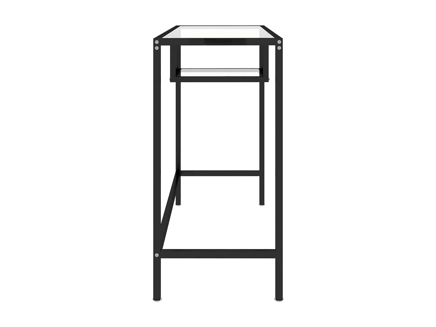 Mesa de computador vidro 100x36x74 cm transparente