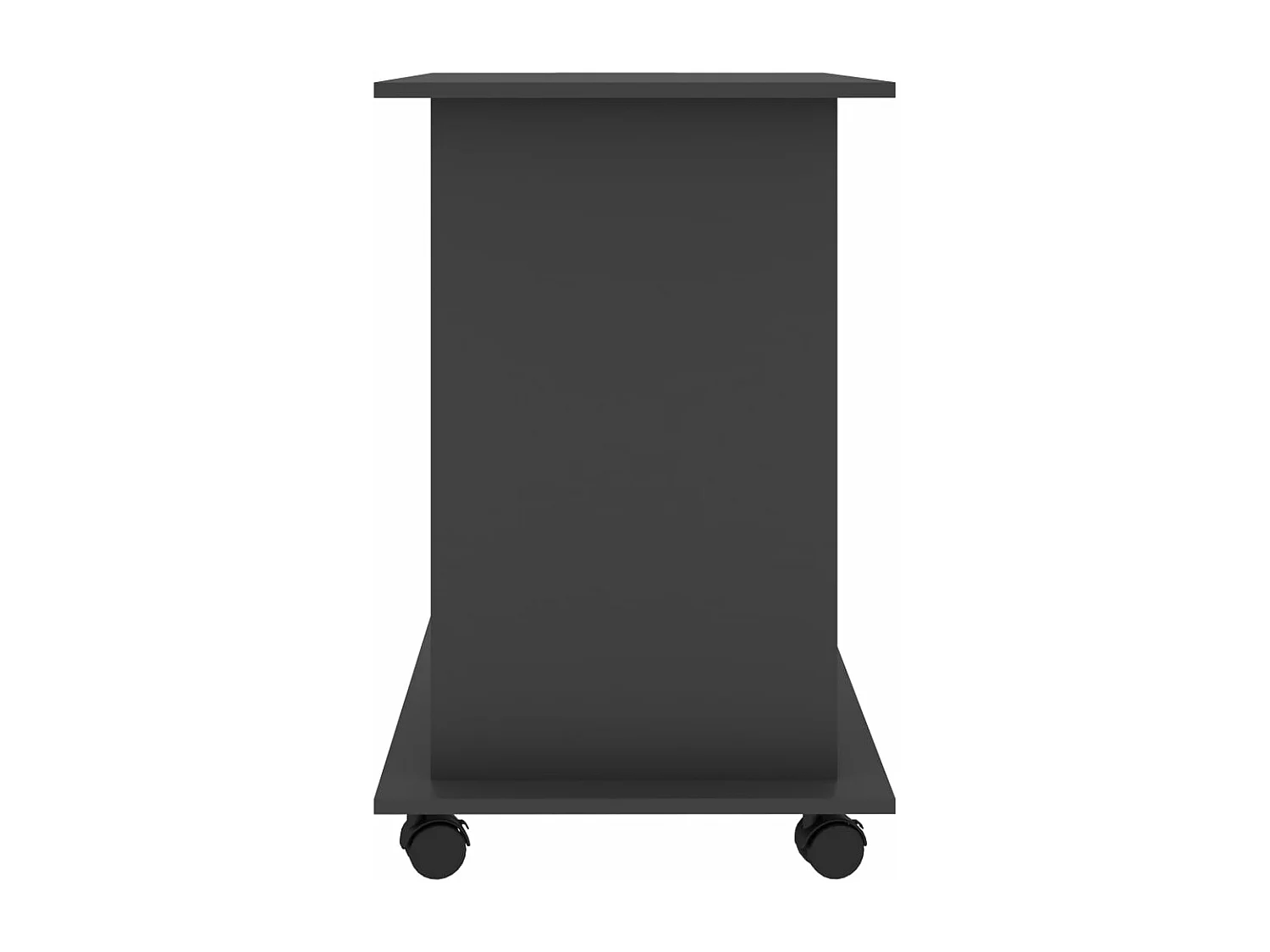 Mesa de ordenador madera contrachapada gris 80x50x75 cm