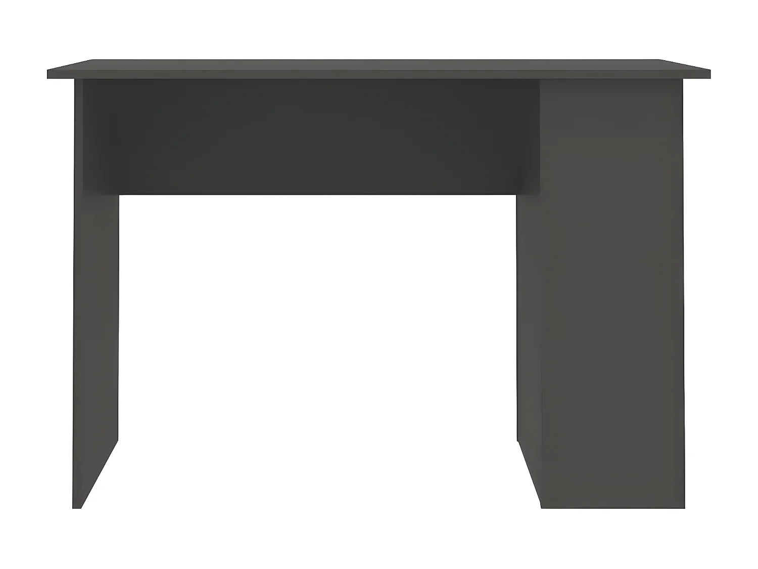 Escritorio de madera contrachapada gris 110x60x73 cm