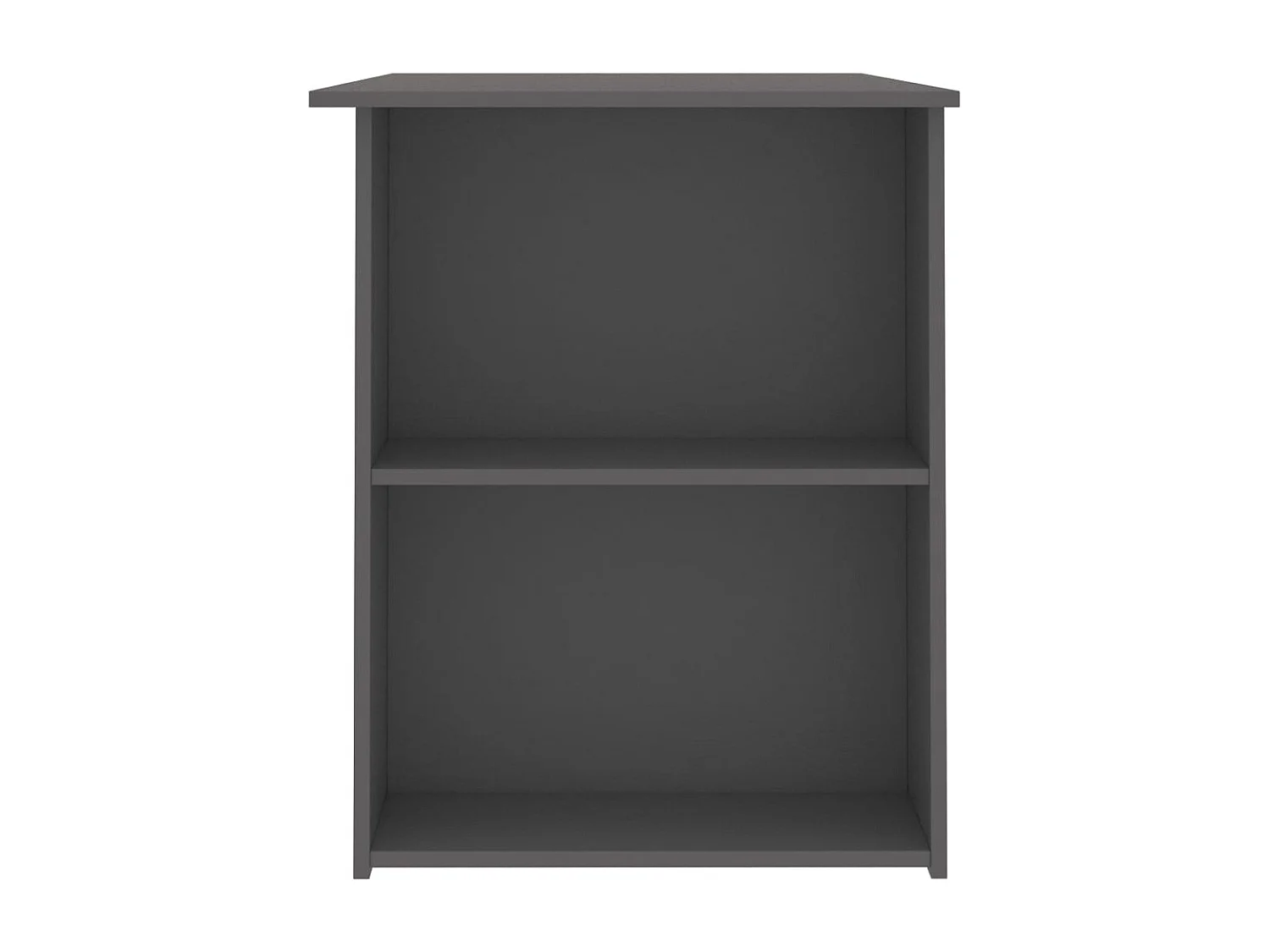 Escritorio de madera contrachapada gris 110x60x73 cm