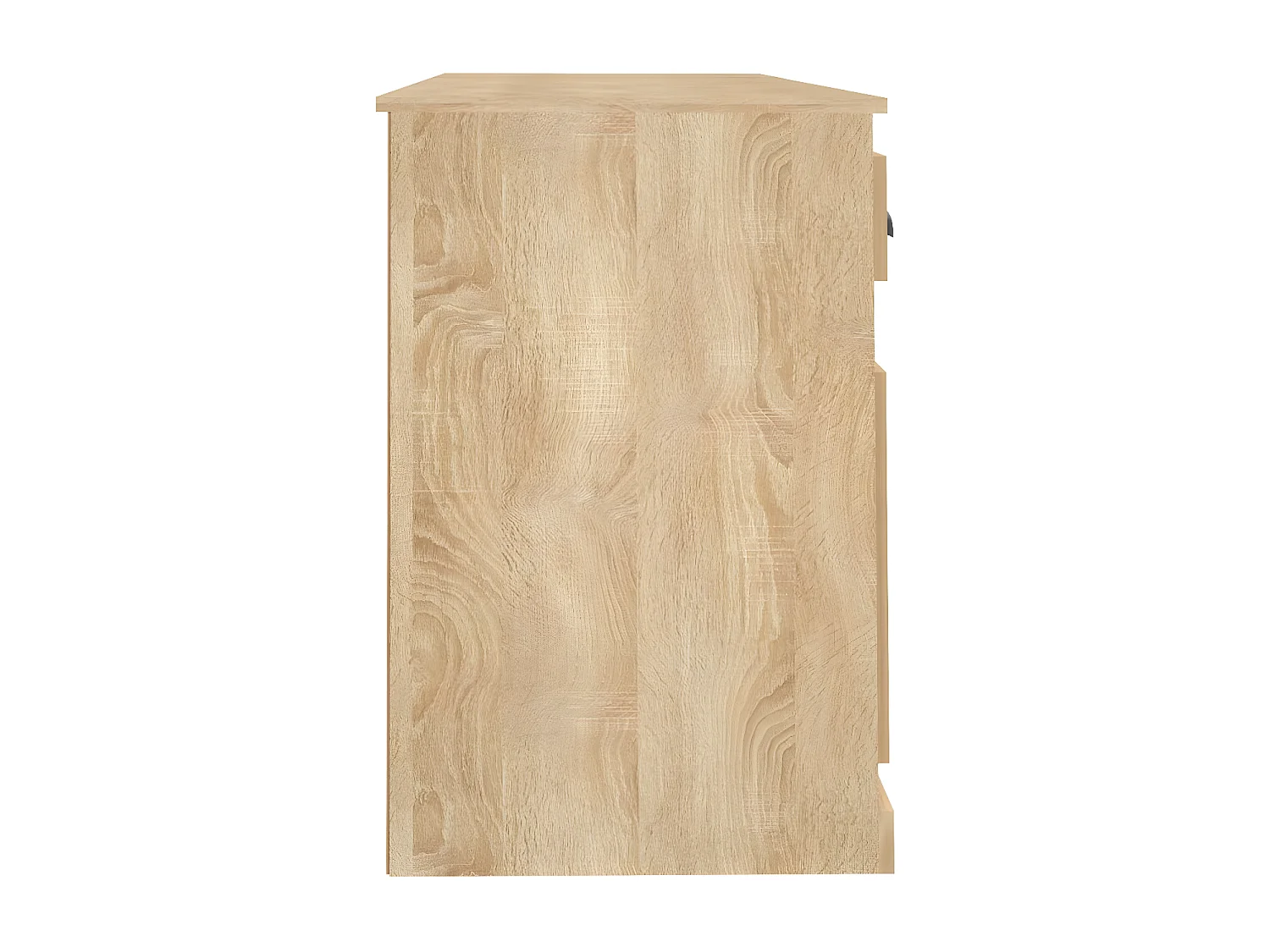 Bureau avec armoire chêne sonoma bois d'ingénierie