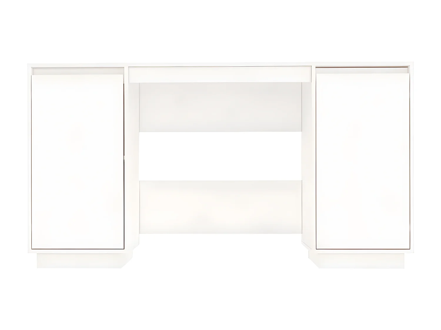 Escritorio de madera maciza de pino blanco 140x50x75 cm