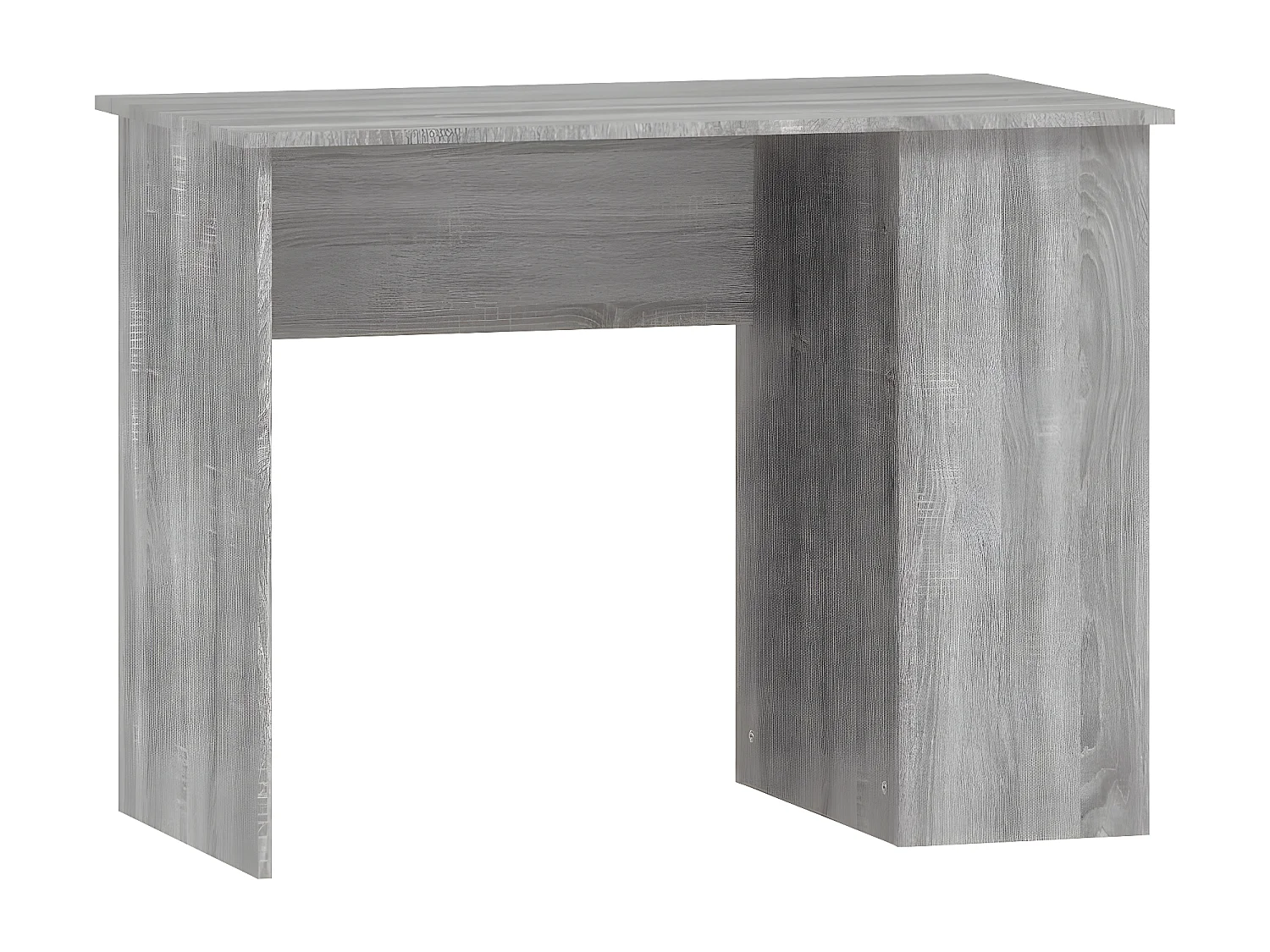 Bureau sonoma gris 100x55x75 cm bois d'ingénierie