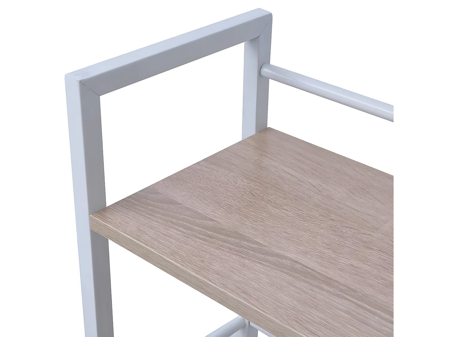 Bureau avec bibliothèque à 4 niveaux Couleur chêne