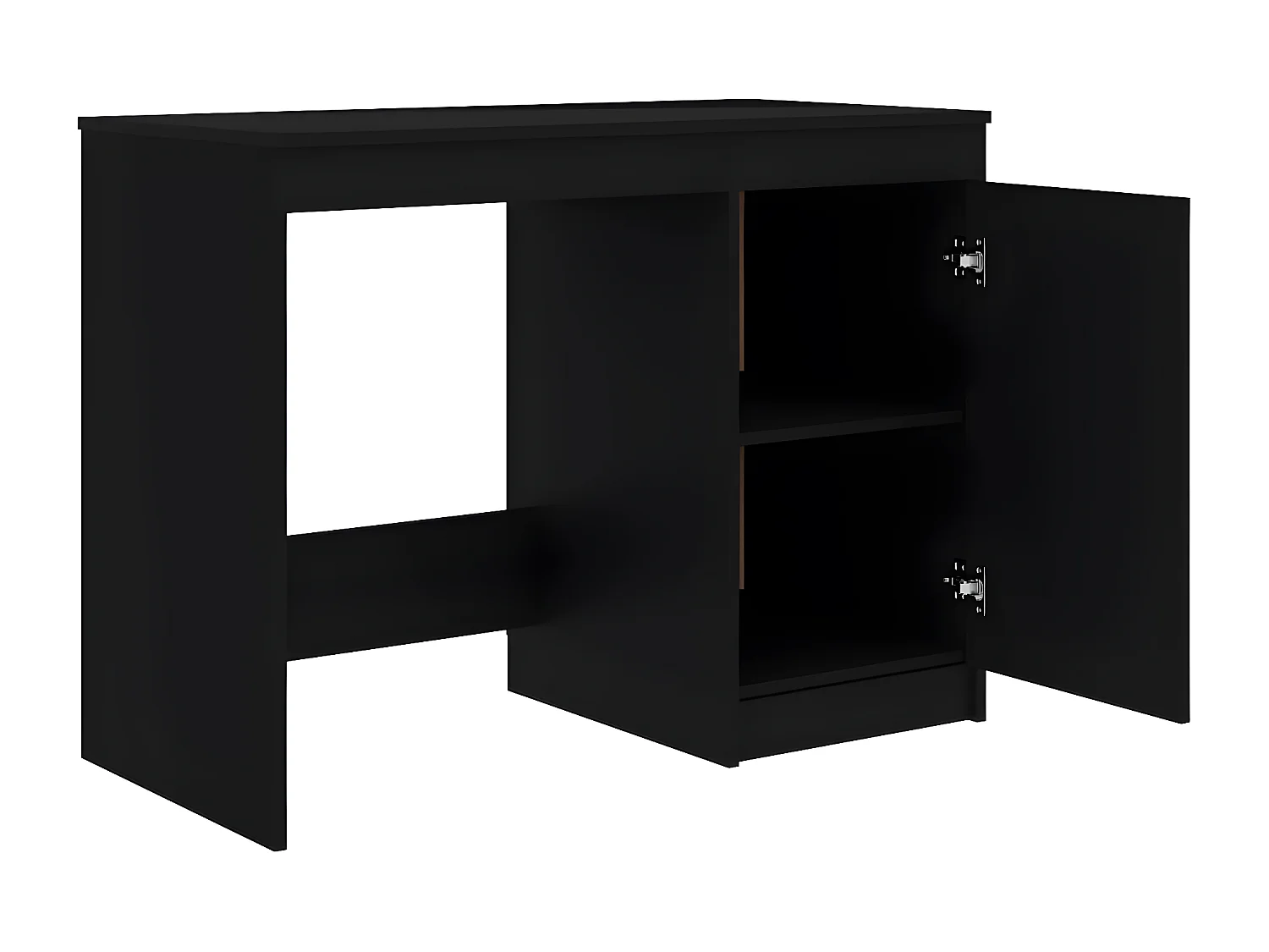Bureau Noir 100x50x76 cm Aggloméré