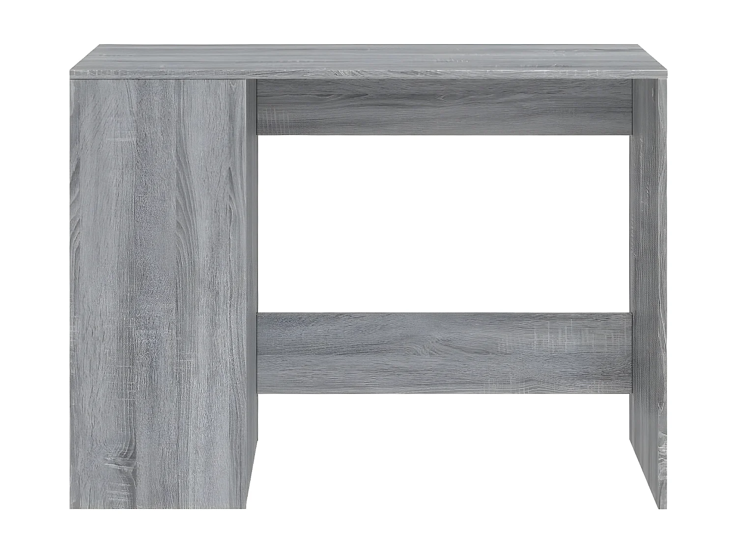 Bureau sonoma gris 102x50x75 cm bois d'ingénierie