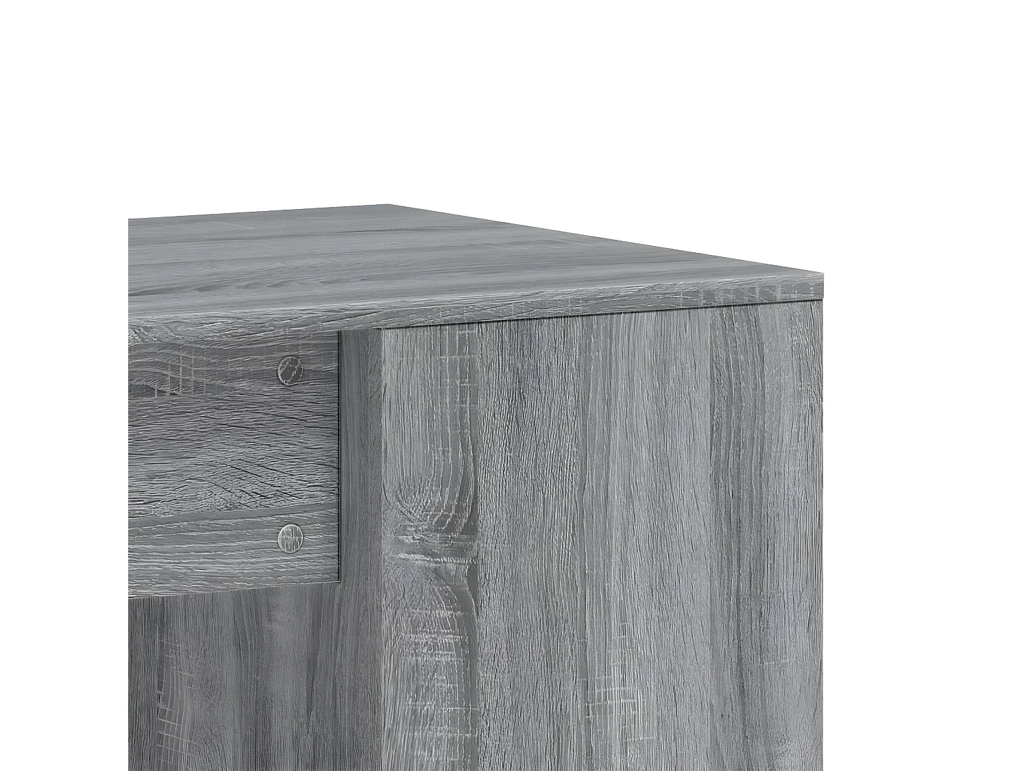 Bureau sonoma gris 102x50x75 cm bois d'ingénierie