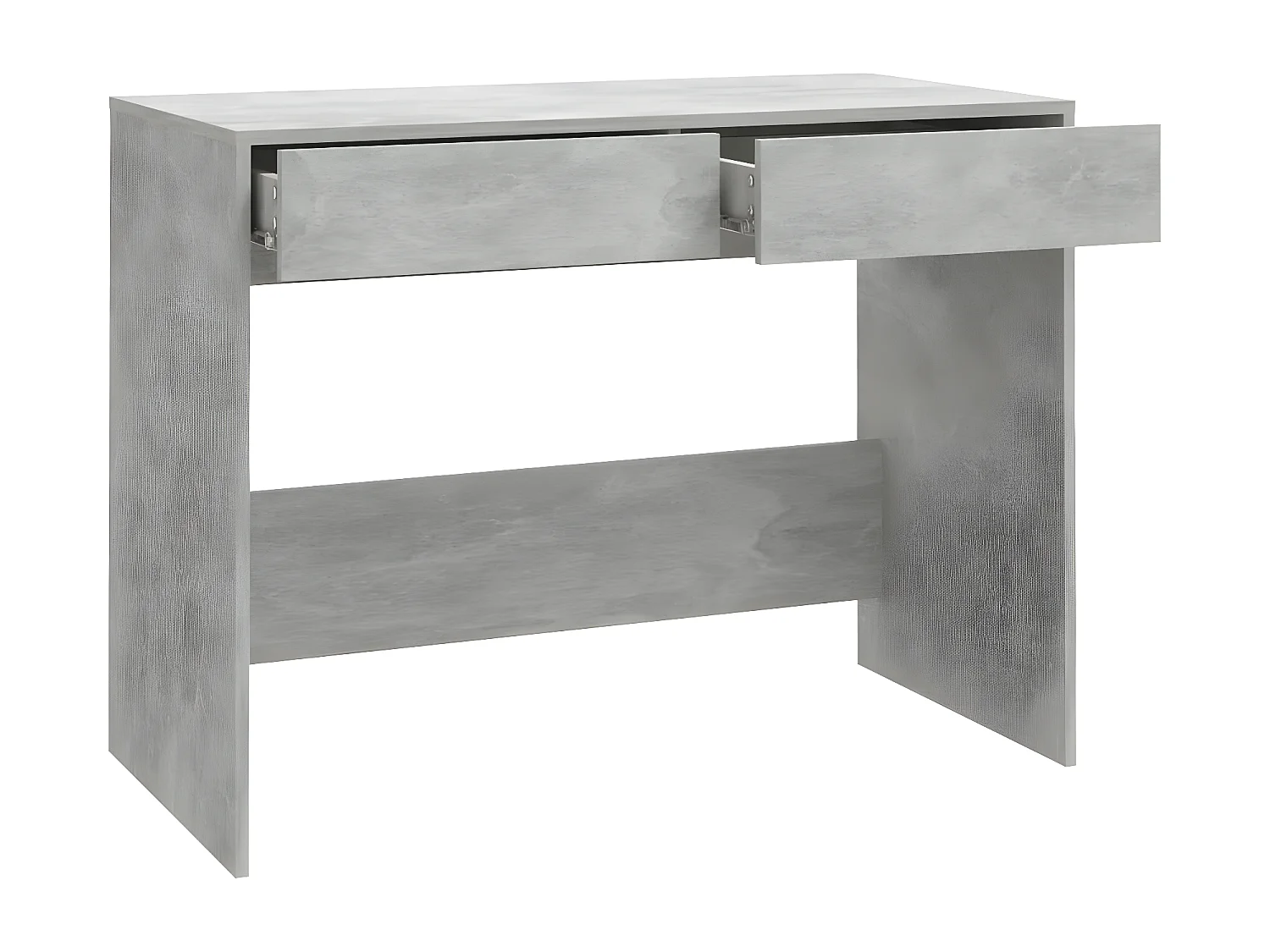 Bureau Gris béton 101x50x76,5 cm Aggloméré