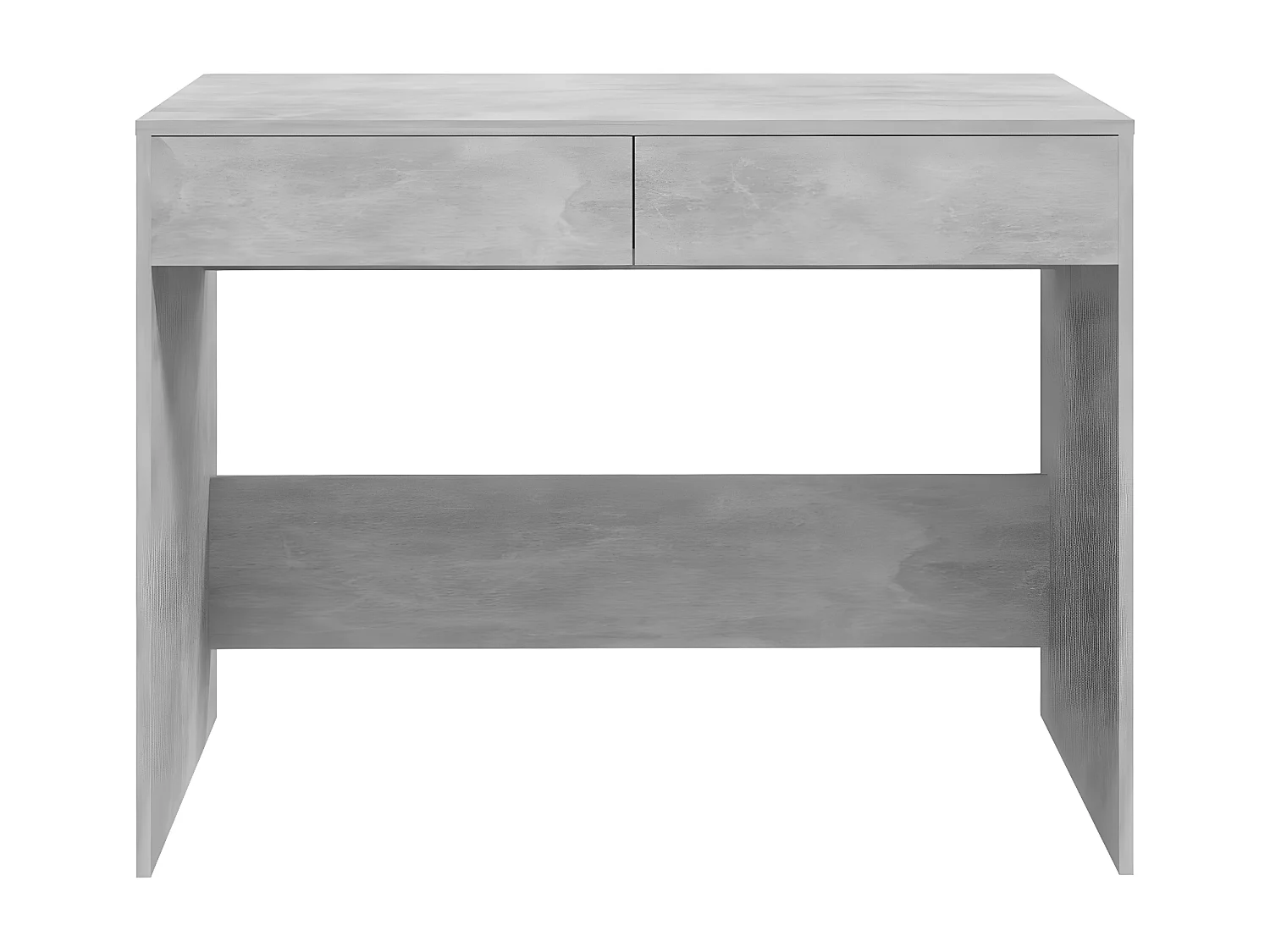 Bureau Gris béton 101x50x76,5 cm Aggloméré