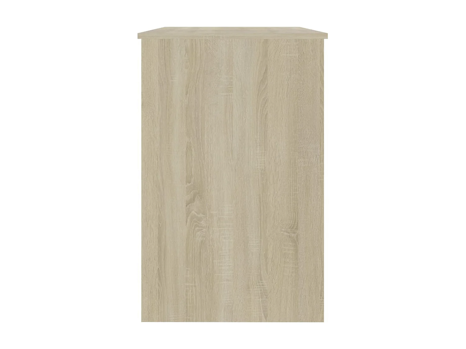 Bureau Blanc et chêne sonoma 100x50x76 cm Aggloméré