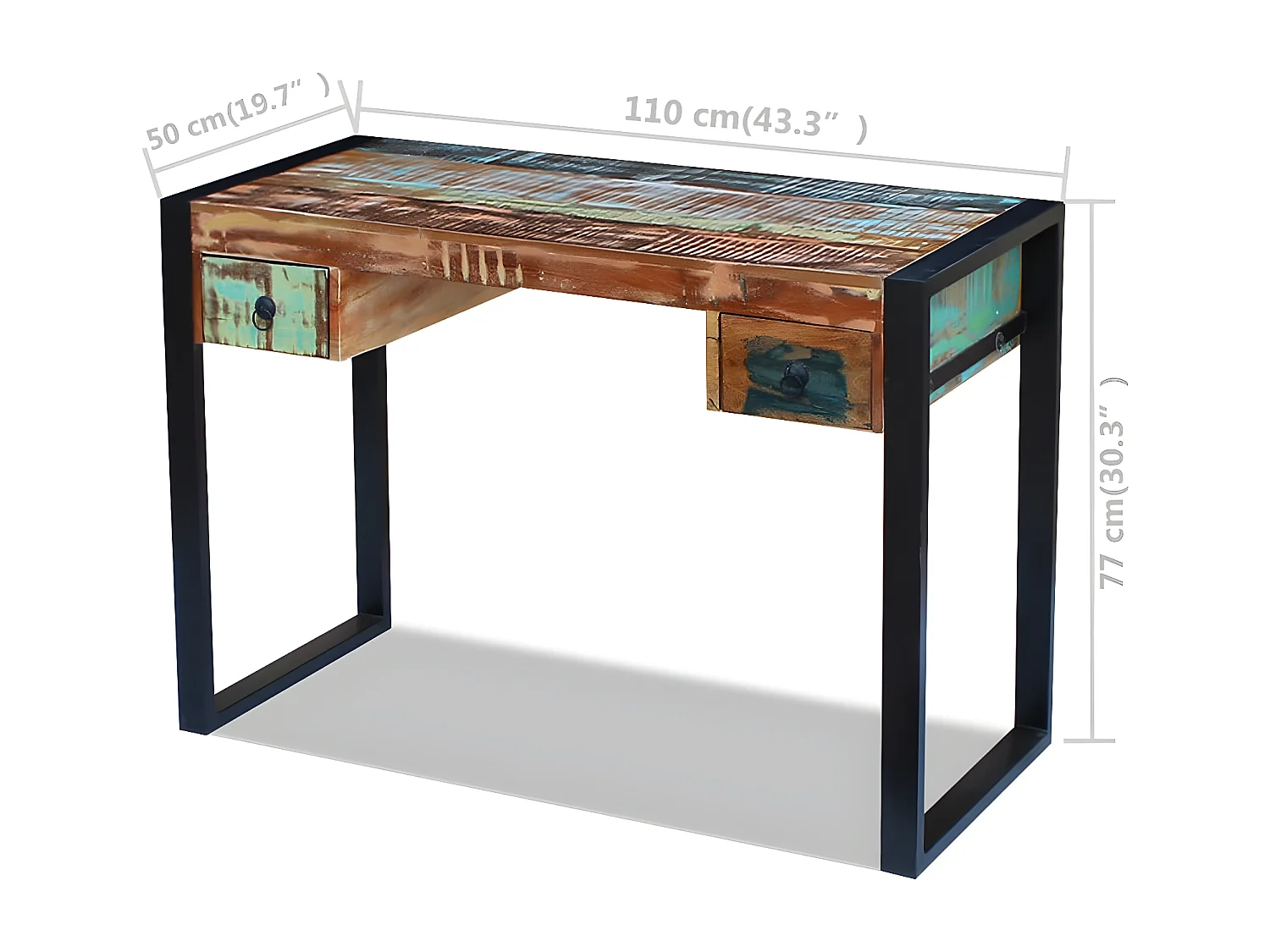 Bureau Bois de récupération massif