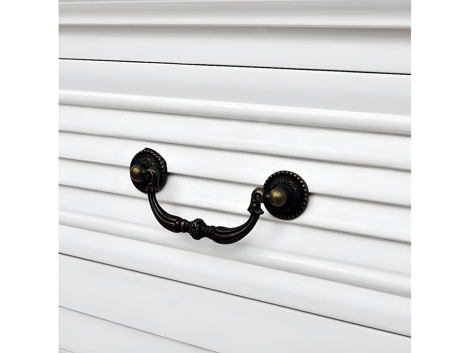 Escritorio de pedestal doble blanco 140x48x80 cm