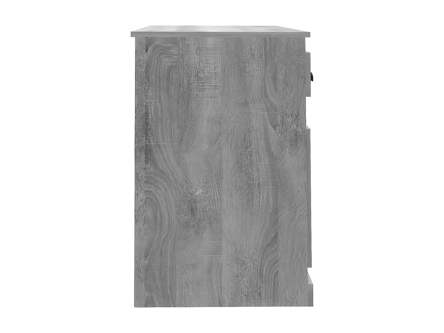 Escritorio y cajón madera contrachapada gris Sonoma 115x50x75cm