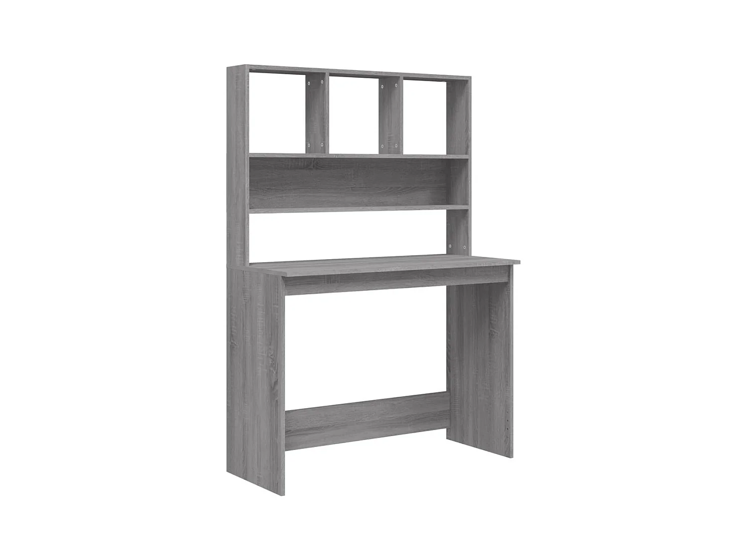 Bureau avec étagères Sonoma gris 102x45x148cm Bois d'ingénierie
