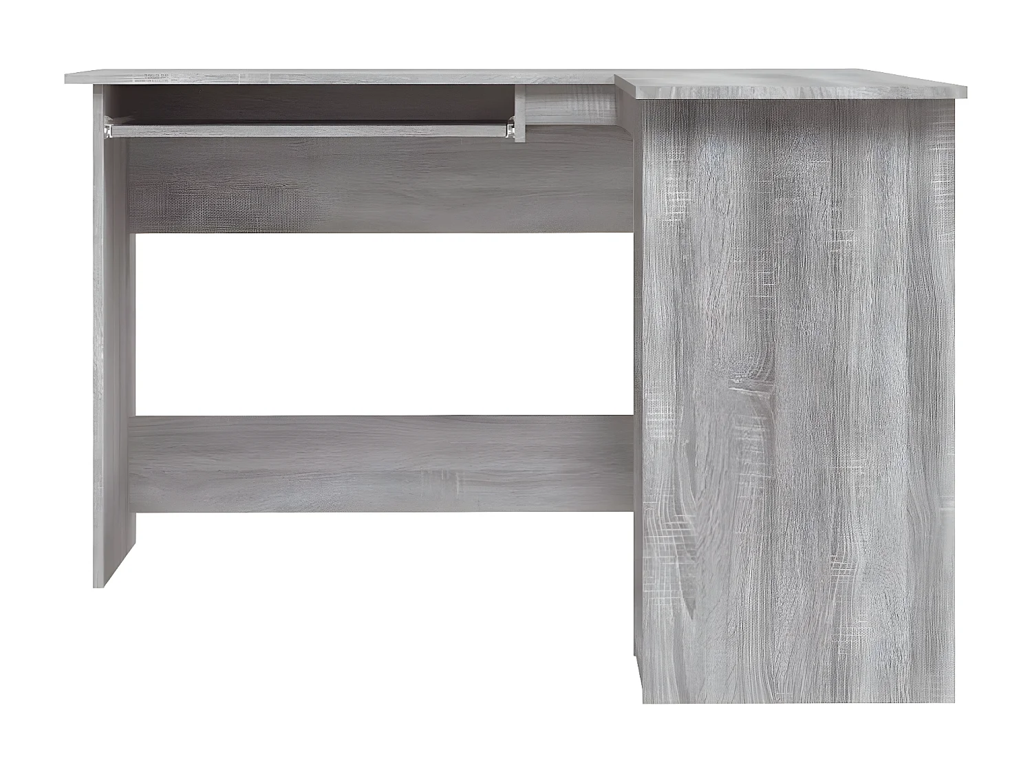 Bureau d'angle sonoma gris 120x140x75 cm bois d'ingénierie