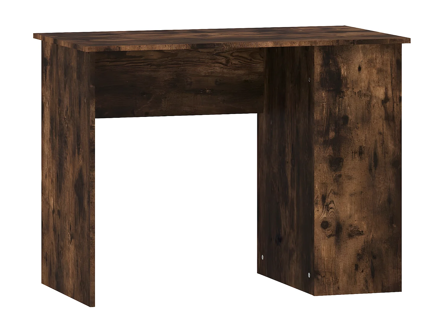 Bureau chêne fumé 100x55x75 cm bois d'ingénierie