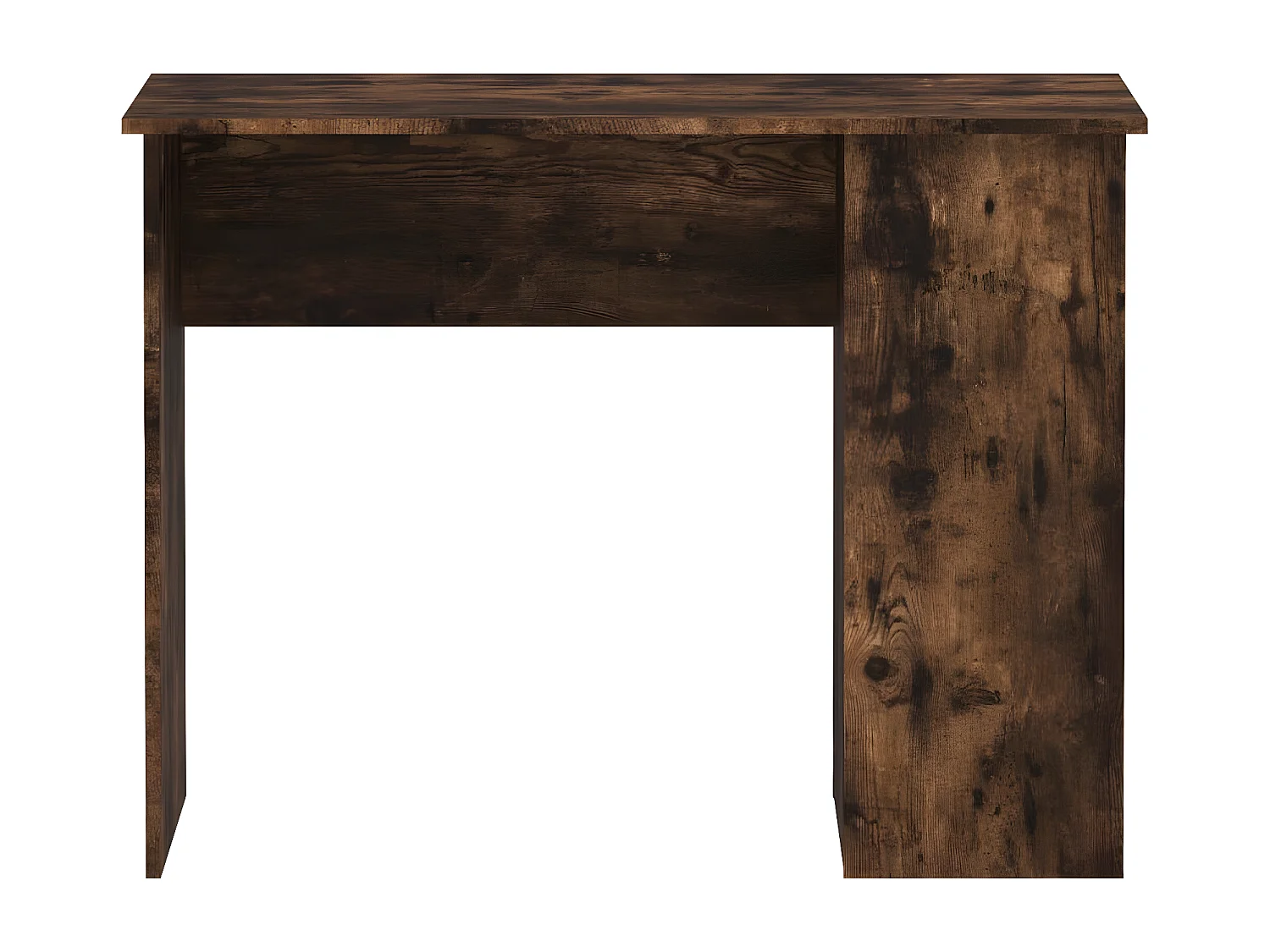 Bureau chêne fumé 100x55x75 cm bois d'ingénierie