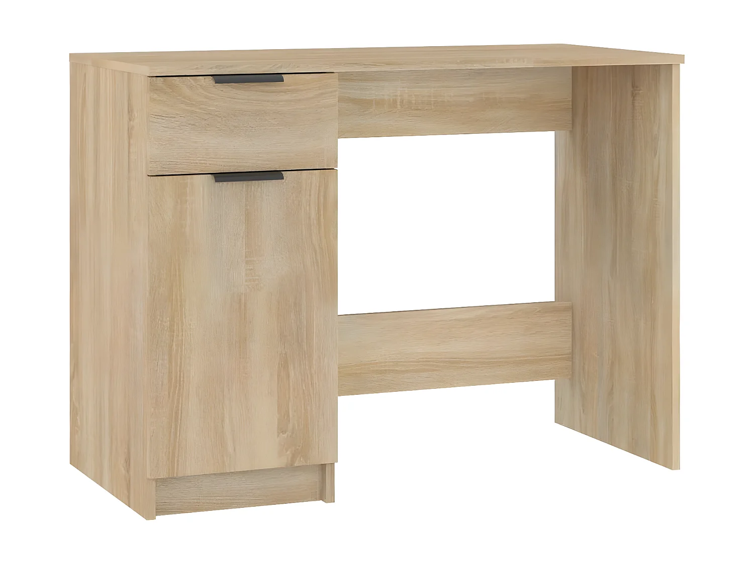 Bureau 100x50x75 cm bewerkt hout sonoma eikenkleurig